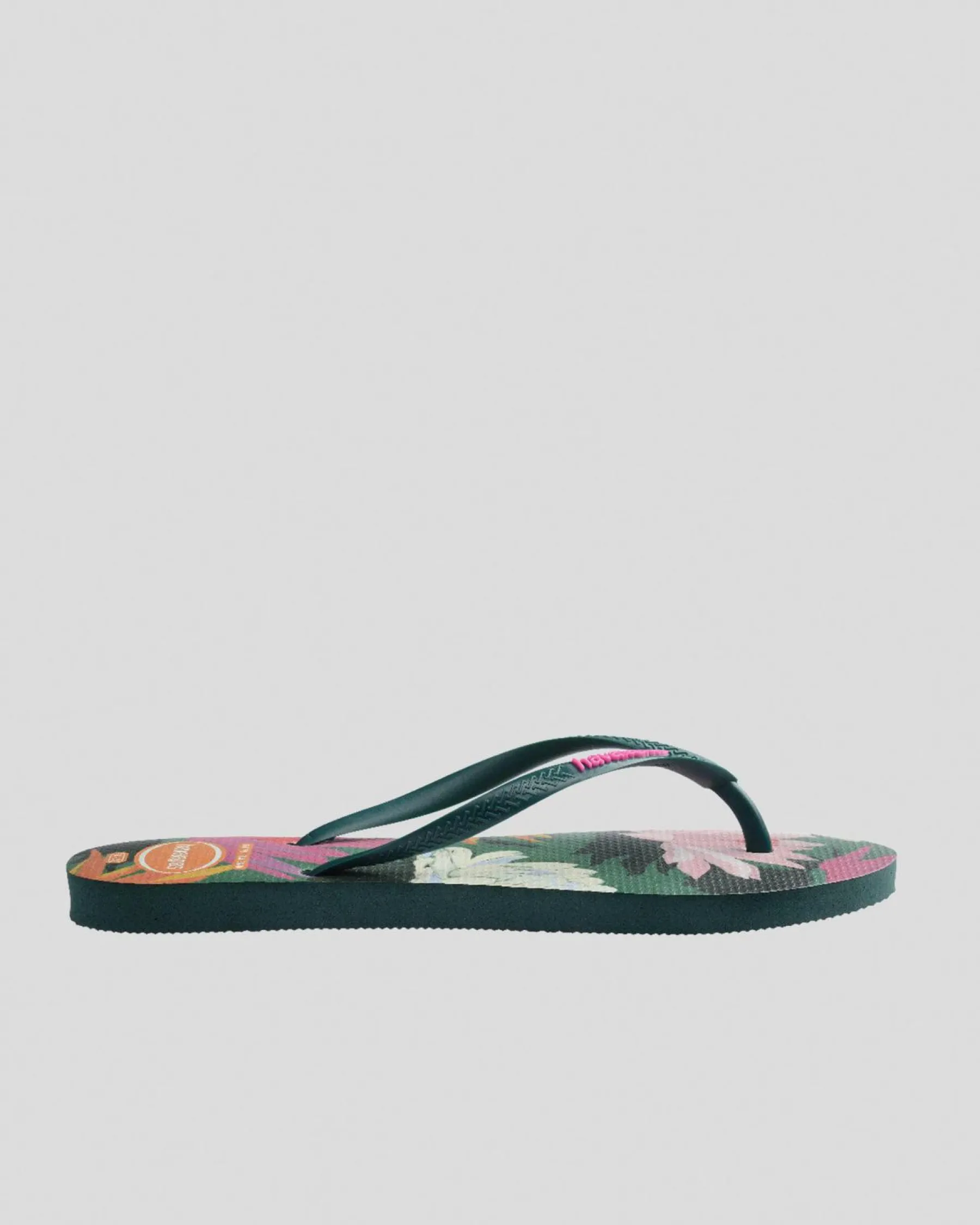Flip Flops*Havaianas Slim Summer Bliss Thongs Pantanal Green