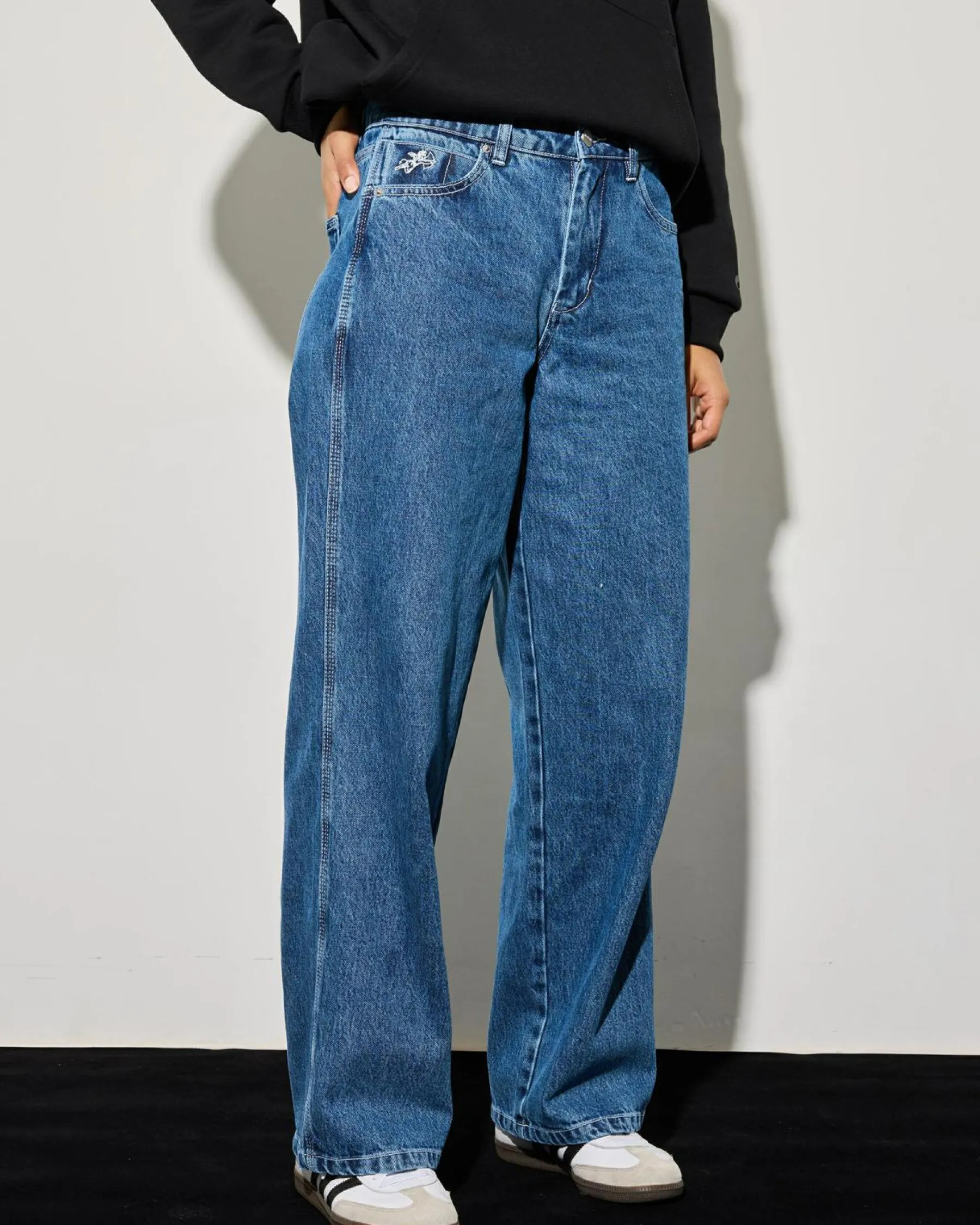 Denim|Bottoms*Worship Supplies Sloucher Jeans Steady Mid Blue