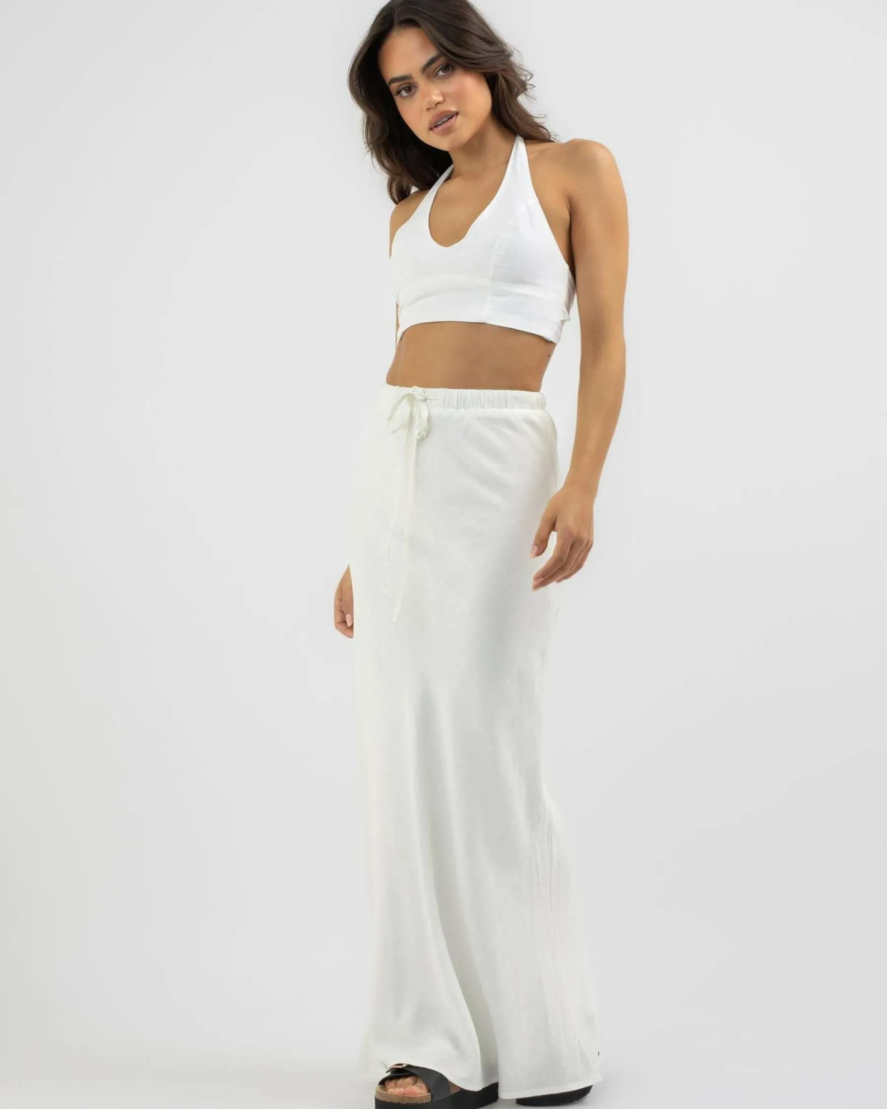 Outlet Soph Hawaii Maxi Skirt Women Sets|Linen Blend