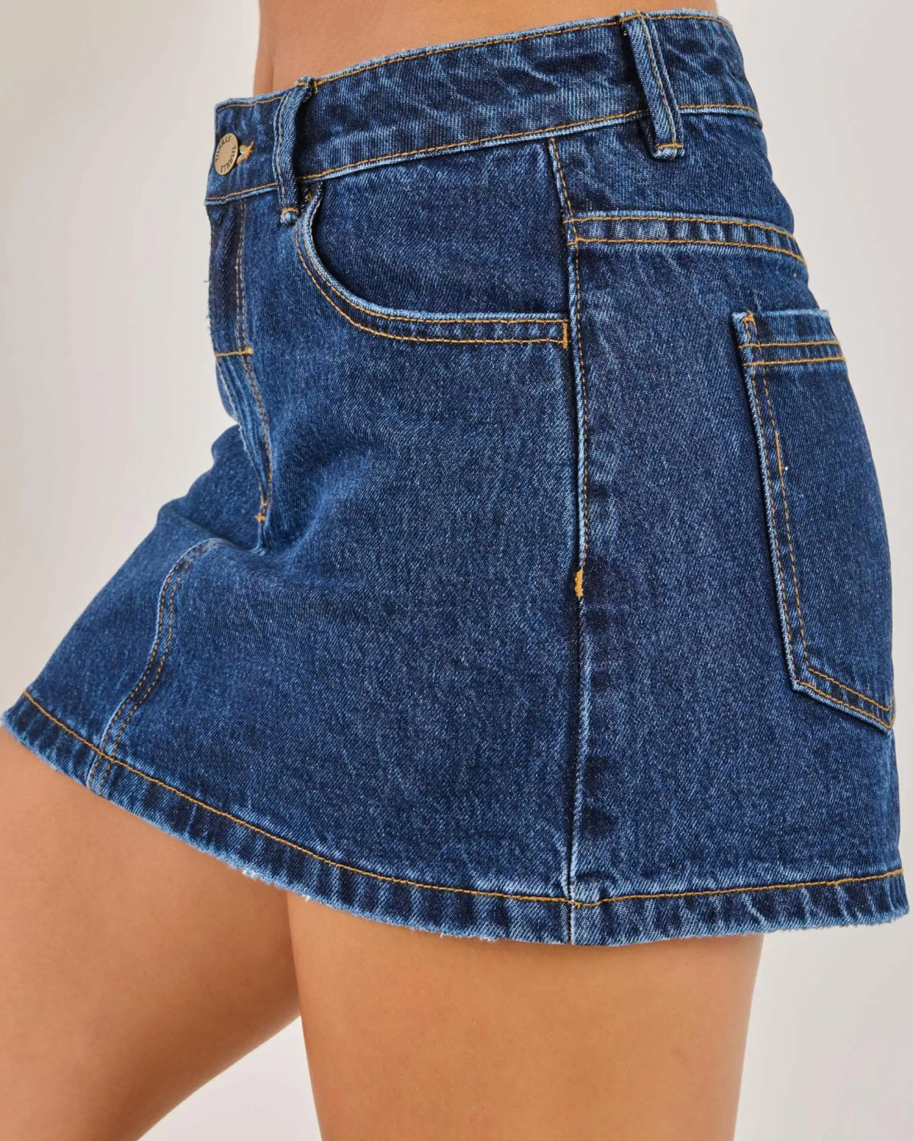 Bottoms*Thrills Sophie Skirt Rinsed Ink