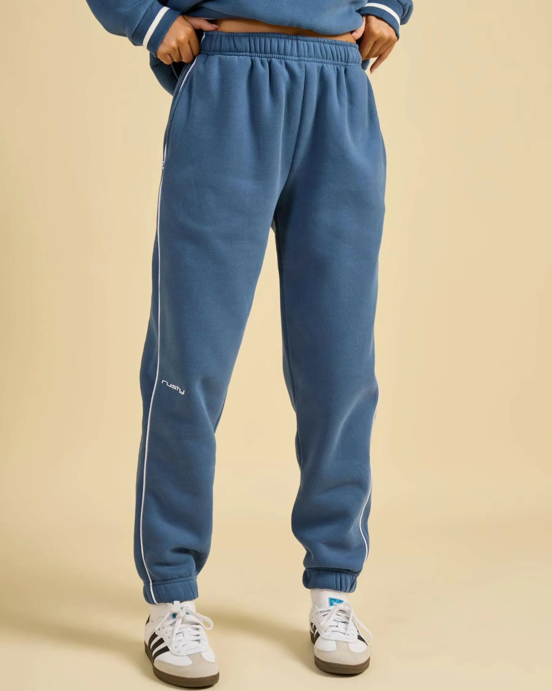 Sets|Activewear*Rusty South Cuffed Low Rise Track Pants Atlantic Blue