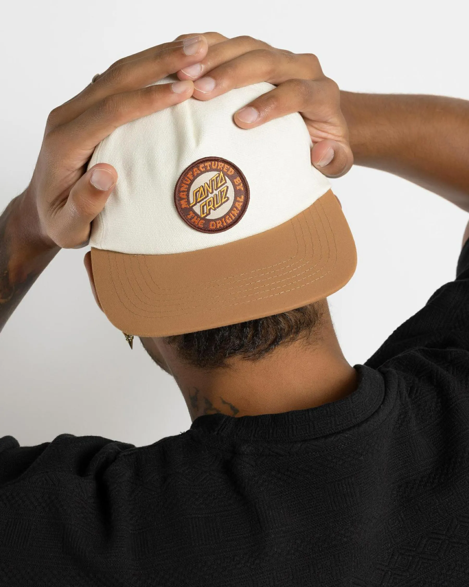 Headwear*Santa Cruz Speed MFG Dot Patch Cap Off White