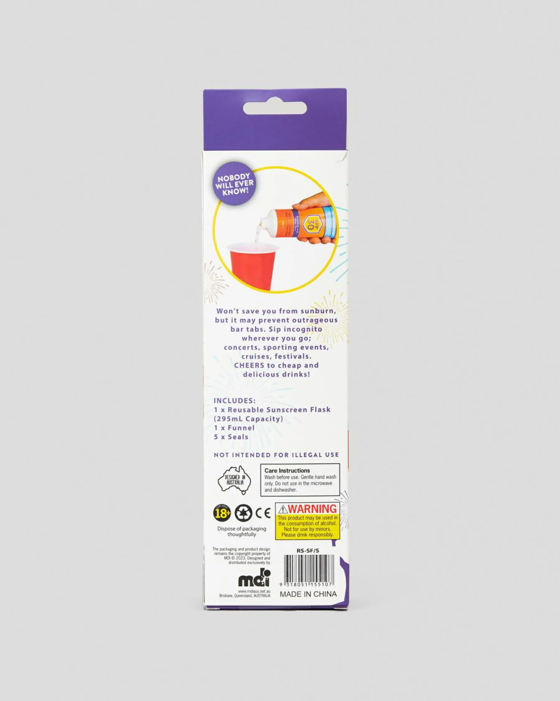 Gifts & Novelty|Gifts & Novelty*MDI Stealth Sunscreen Flask Multi