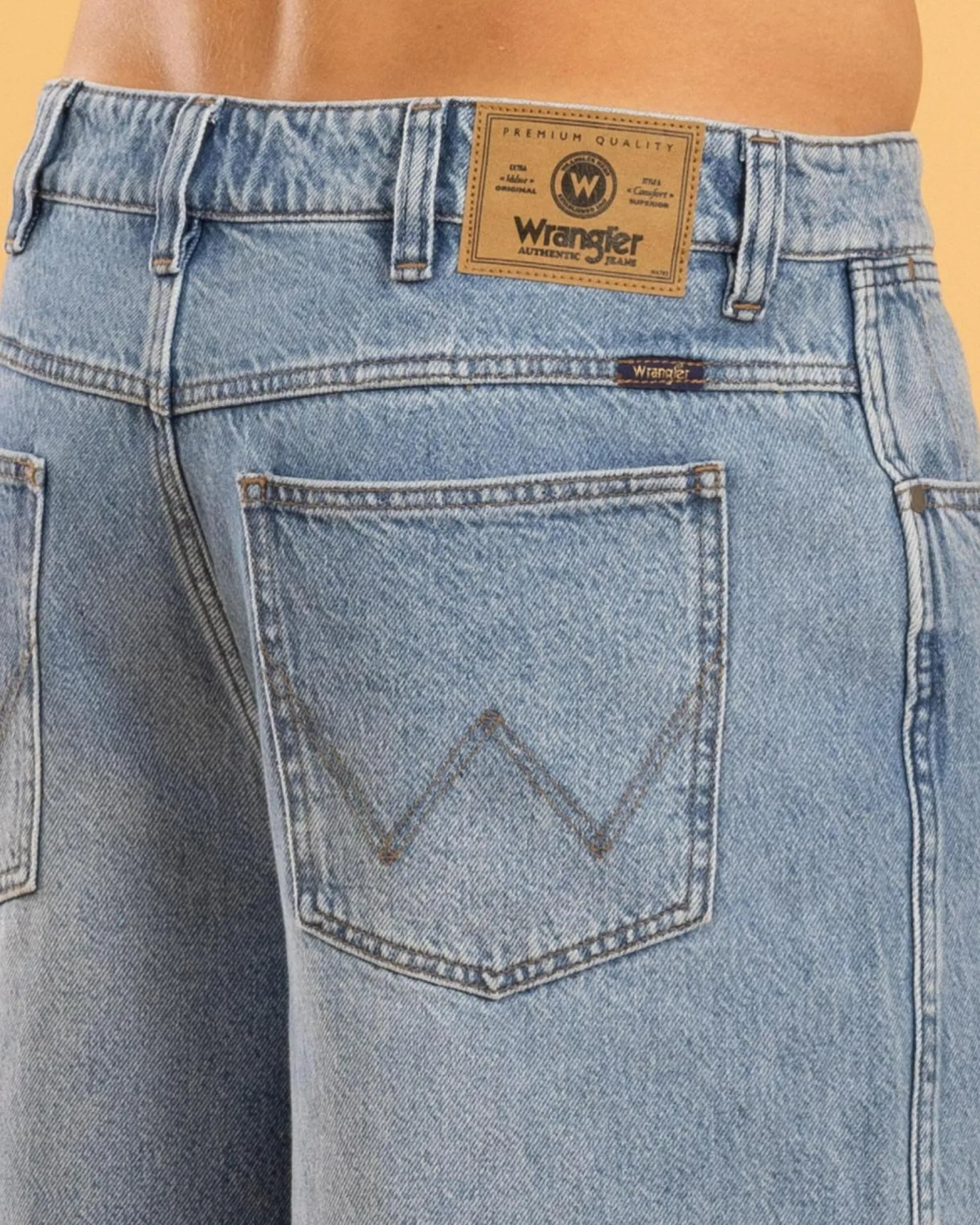 Denim|Shorts & Bottoms*Wrangler Steezy Baggy Shorts Utah Blues