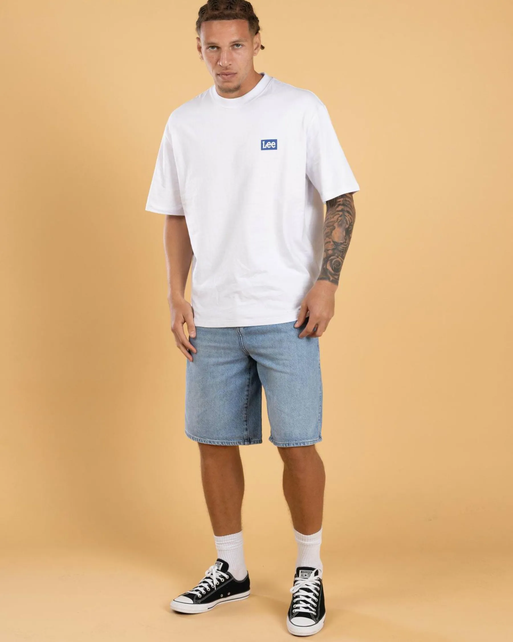 Denim|Shorts & Bottoms*Wrangler Steezy Baggy Shorts Utah Blues