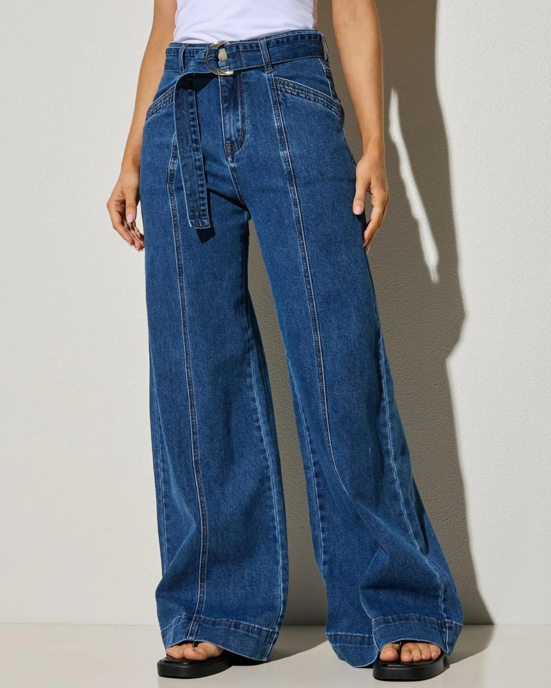Stella Wide Leg Jeans Women Denim|Bottoms