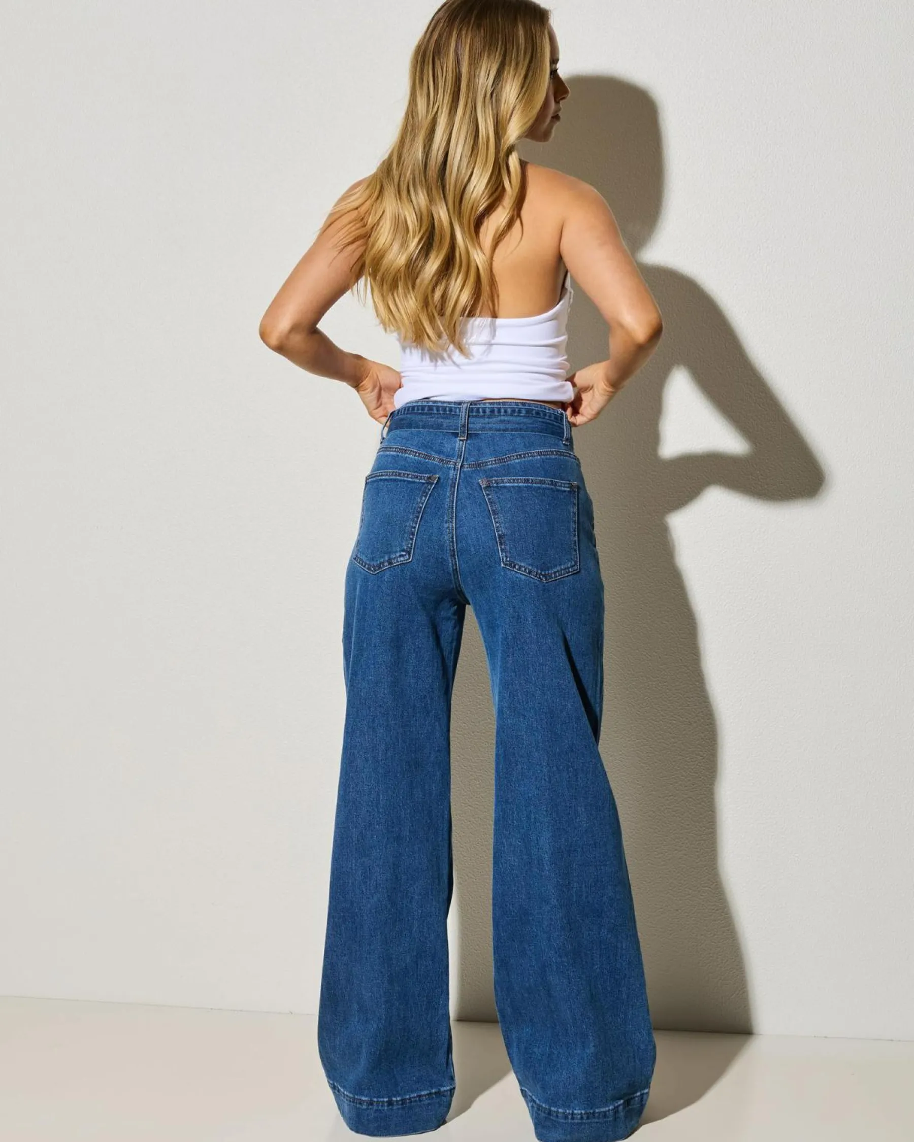 Stella Wide Leg Jeans Women Denim|Bottoms