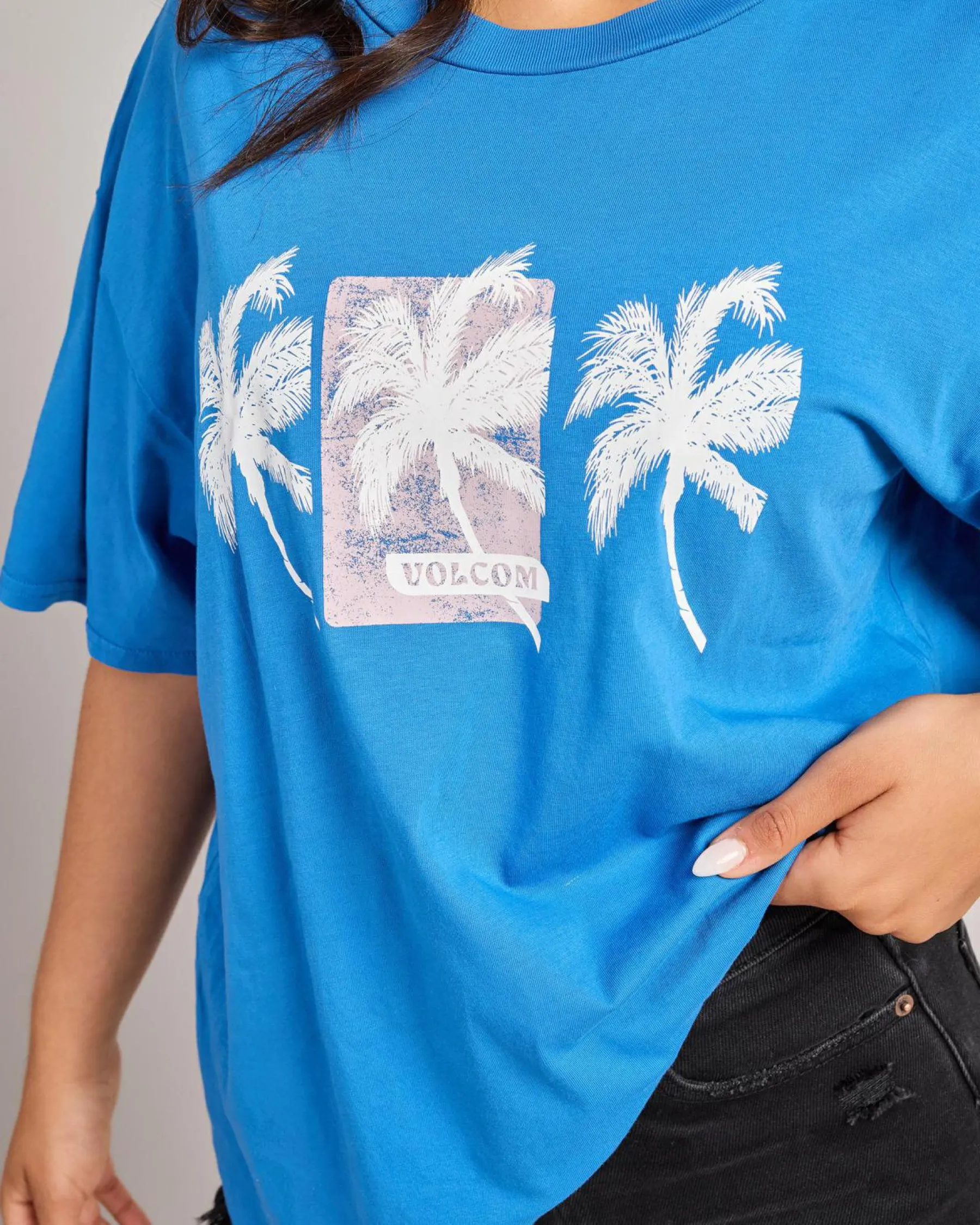 Tops*Volcom Stones Throw T-Shirt Royal Blue