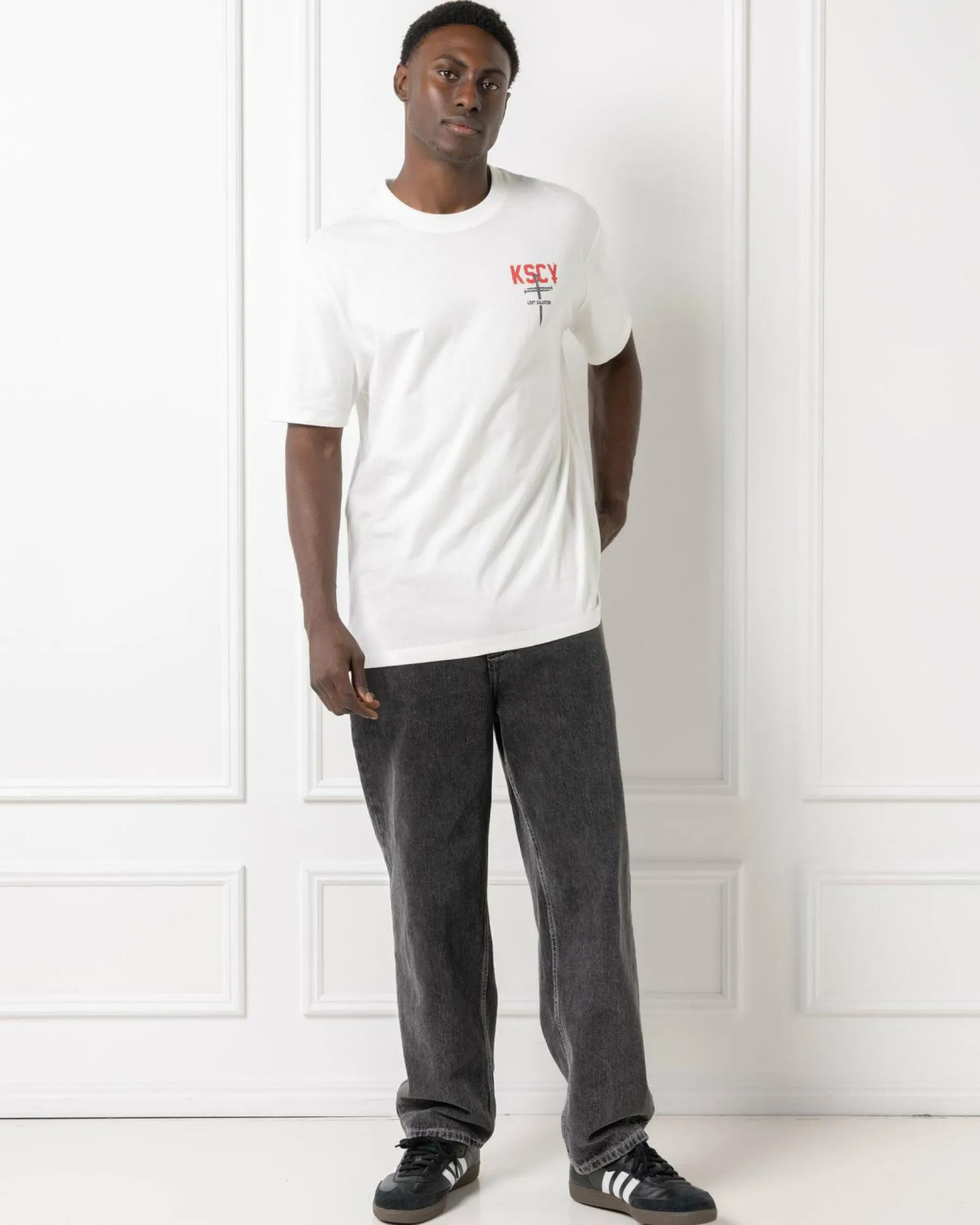 Tops & T-Shirts*Kiss Chacey Stormed Relaxed T-Shirt Natural White