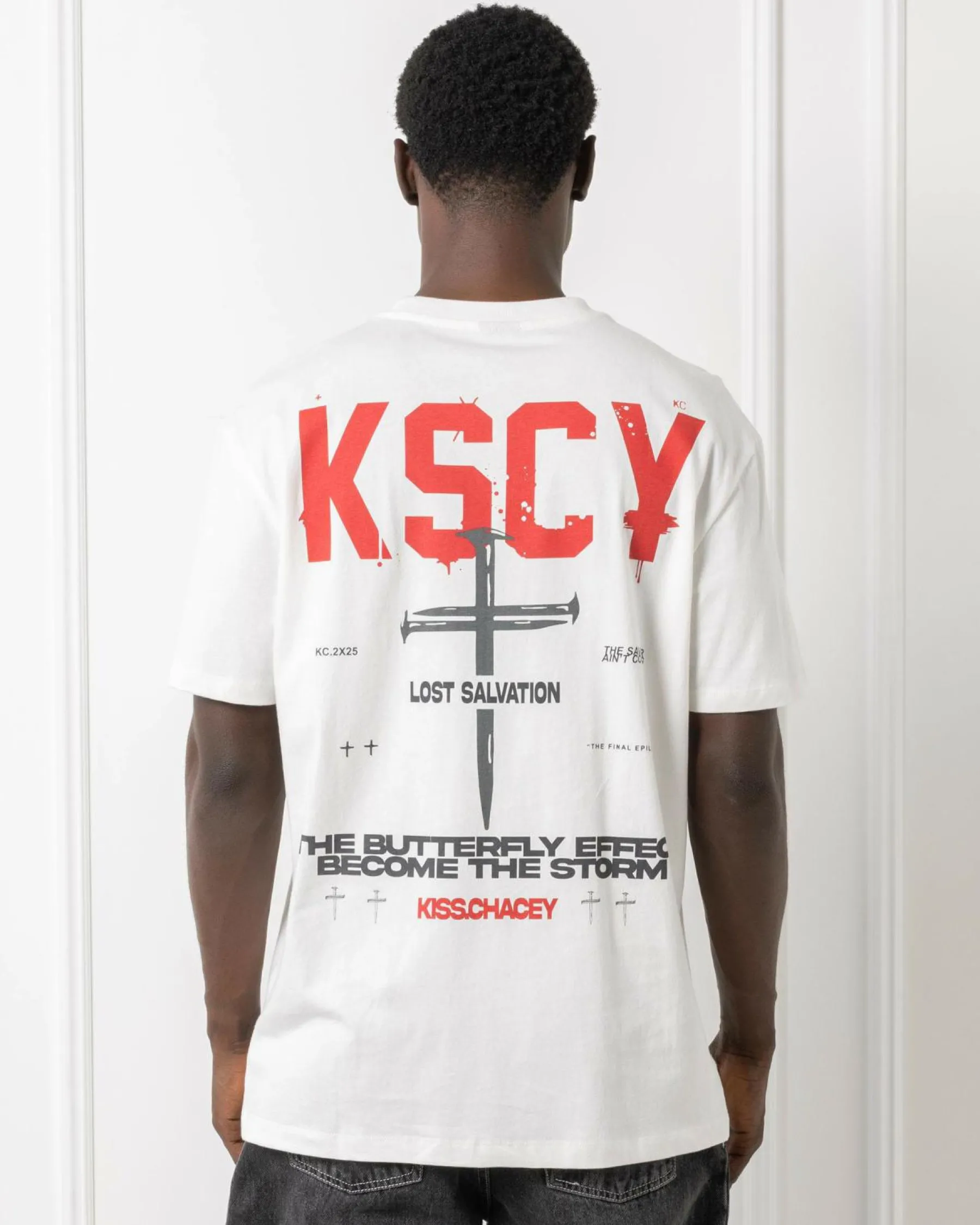 Tops & T-Shirts*Kiss Chacey Stormed Relaxed T-Shirt Natural White