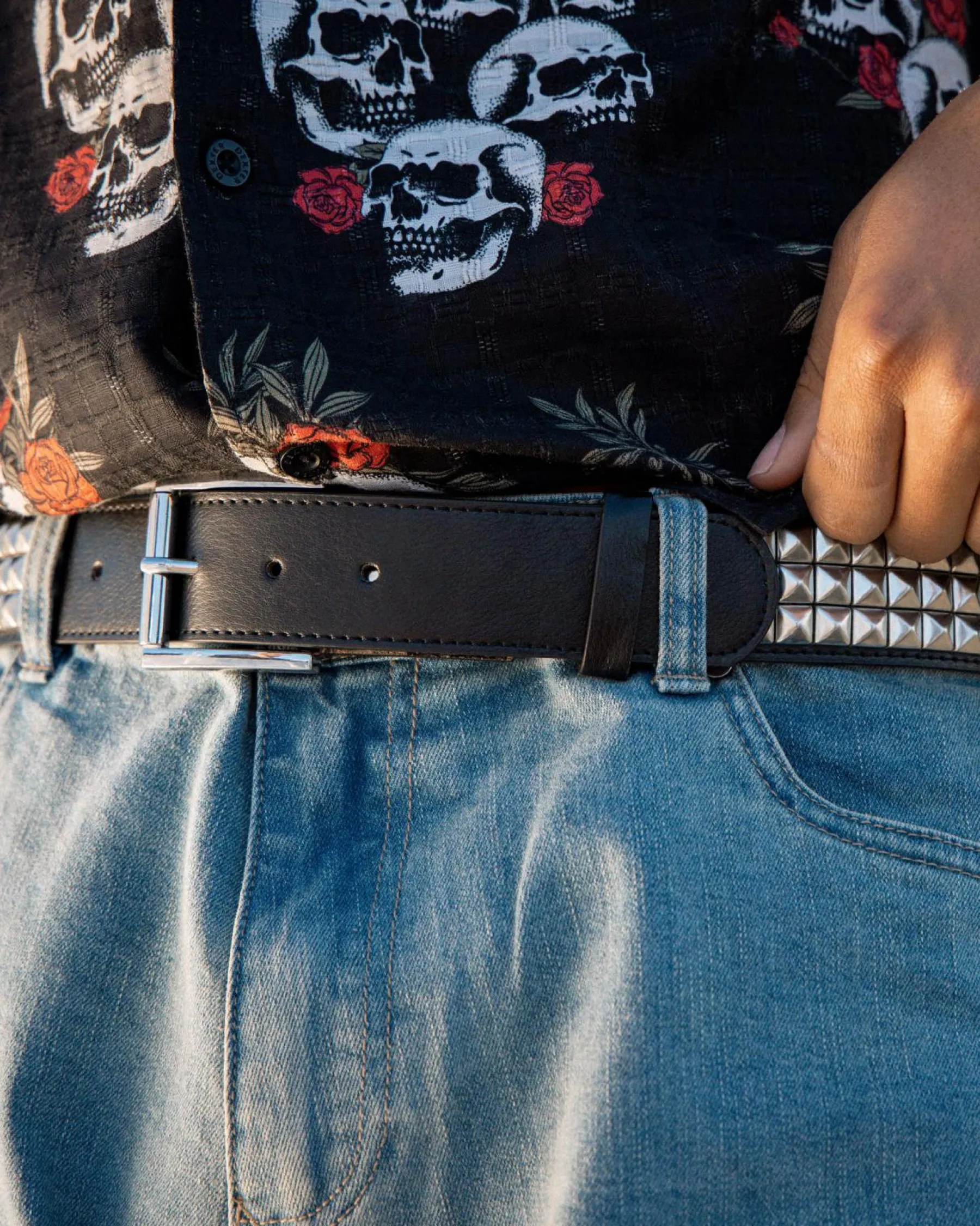 Belts*Miscellaneous Studded Belt Black