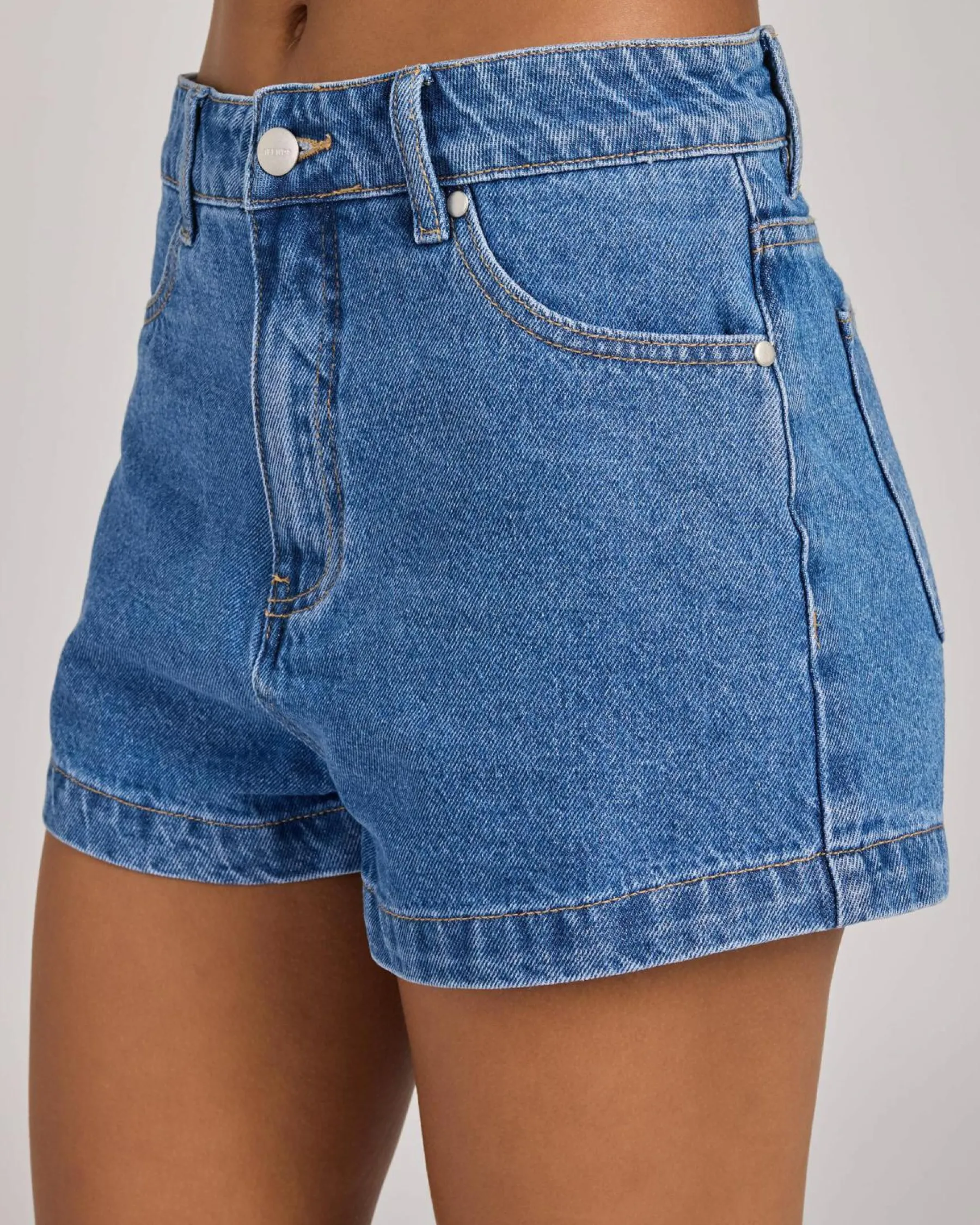 New Studio High Waist Denim Shorts Women Denim|Bottoms