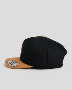 Headwear*The Mad Hueys Suede Hueys Snapback Cap Black