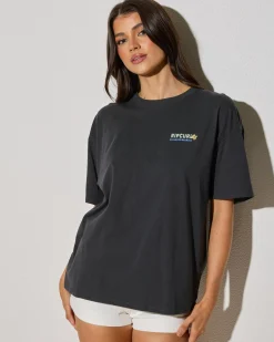 Tops*Rip Curl Summer Heritage T-Shirt Washed Black