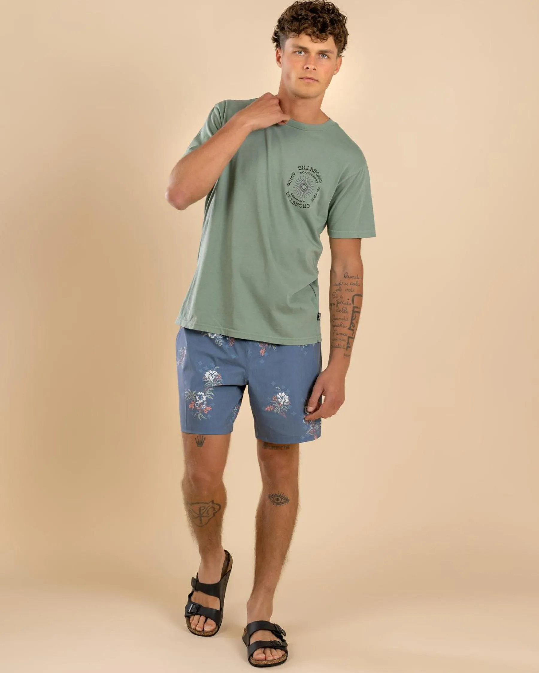 Tops & T-Shirts*Billabong Sunrise Premium T-Shirt Mineral Blue