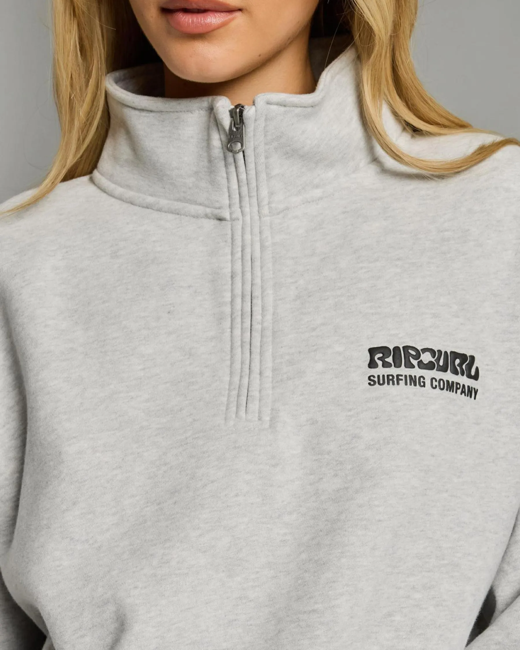 Surf Puff 1/4 Zip Sweatshirt Women Jumpers & Hoodies
