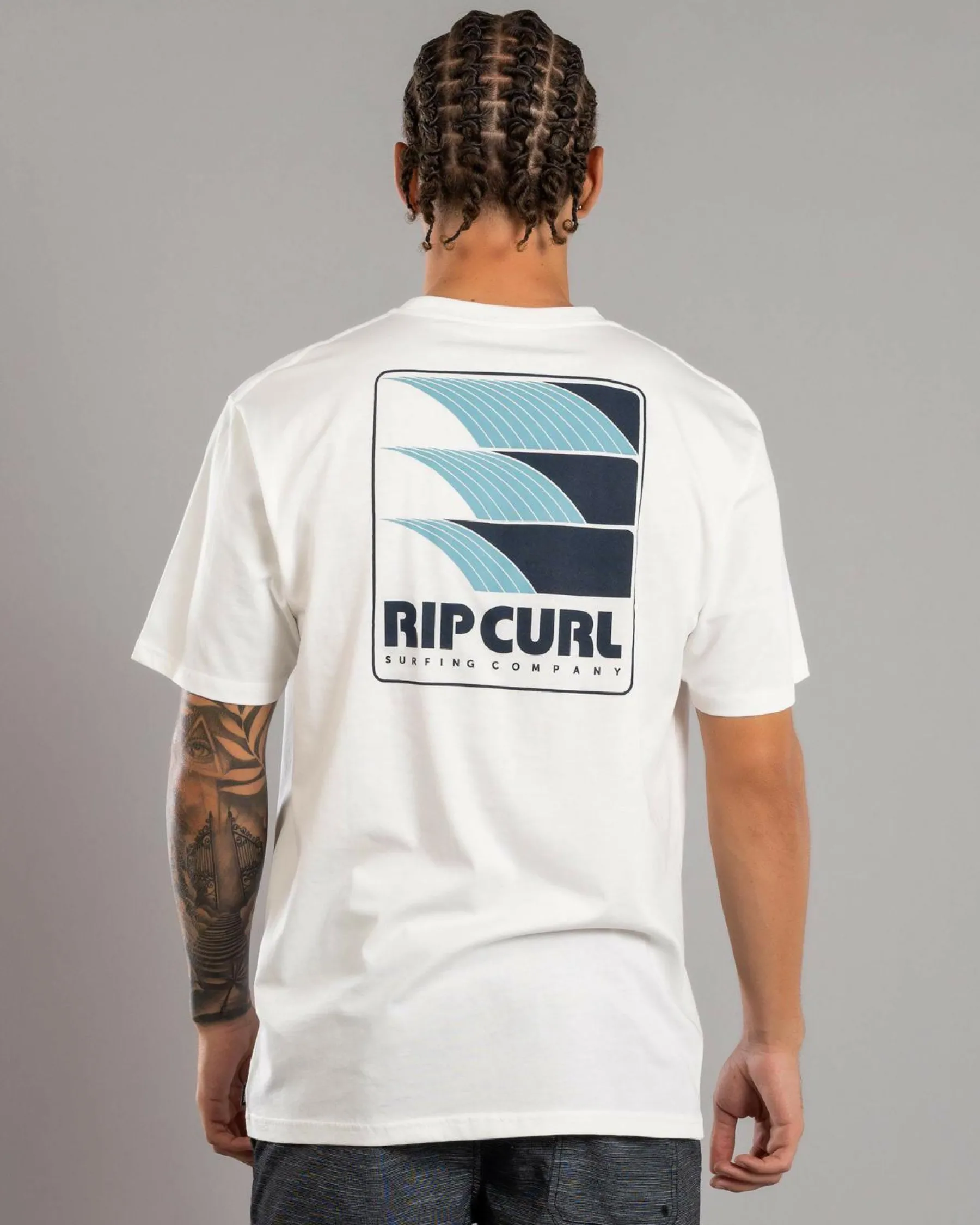 Tops & T-Shirts*Rip Curl Surf Revival Line Up T-Shirt Bone