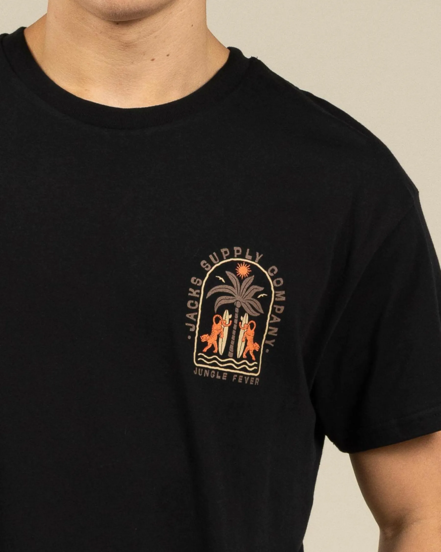 Tops & T-Shirts*Jacks Surfline T-Shirt Black