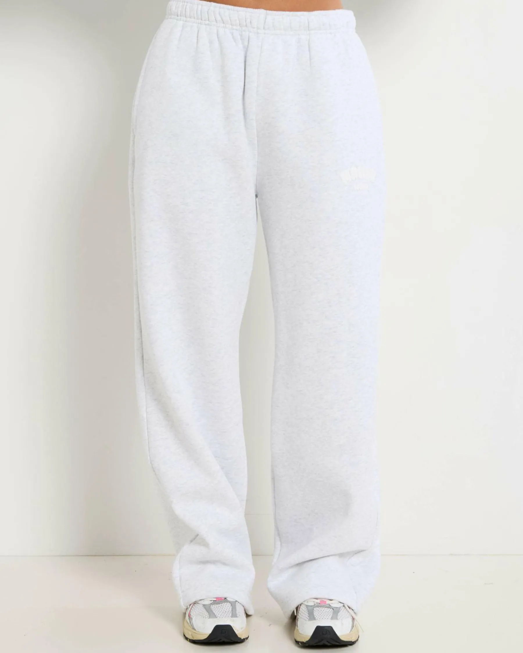 Sets|Activewear*Malibu Lounge Sweatpant Heather Grey/white