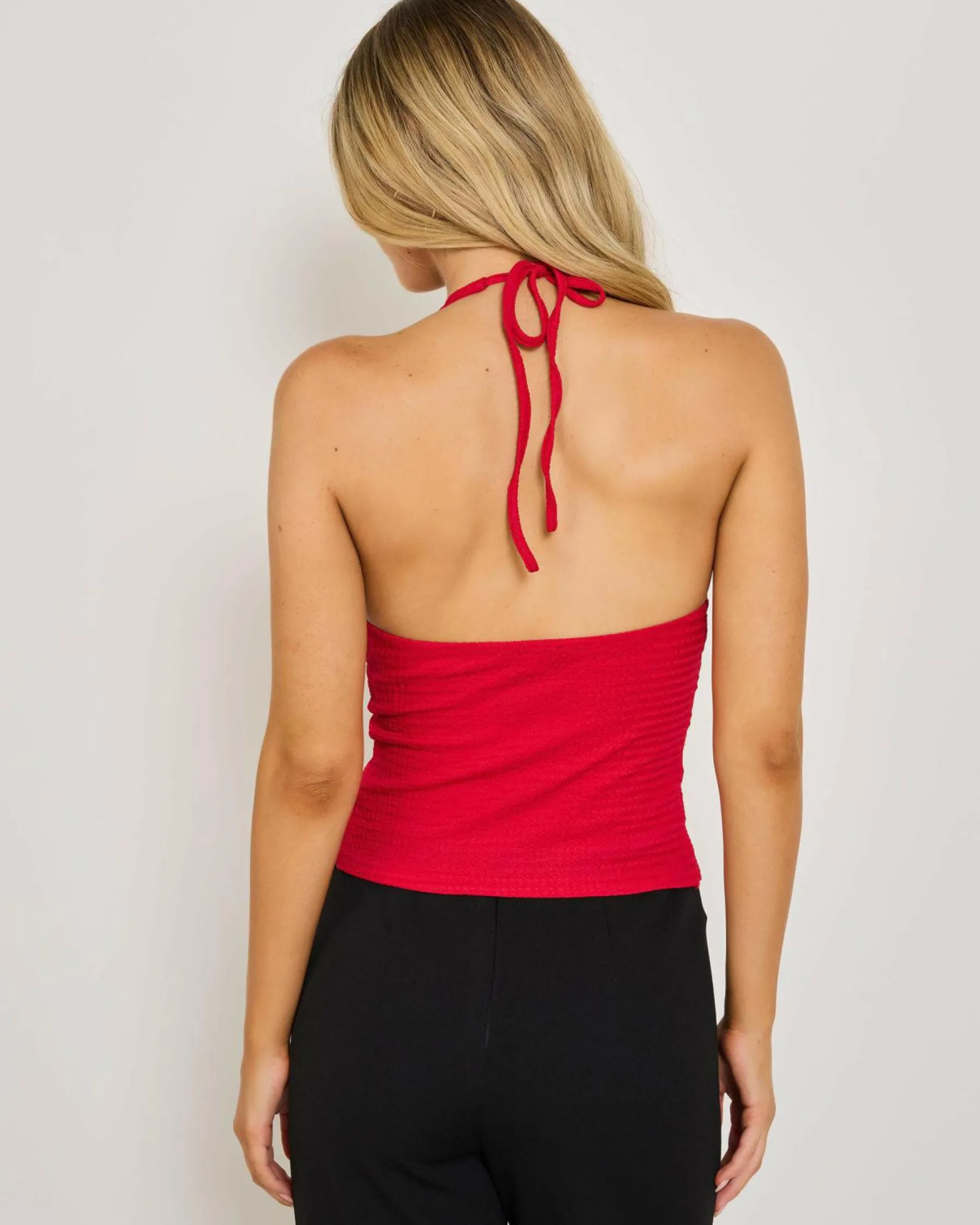 Outlet Tamara Split Front Halter Top Women Tops