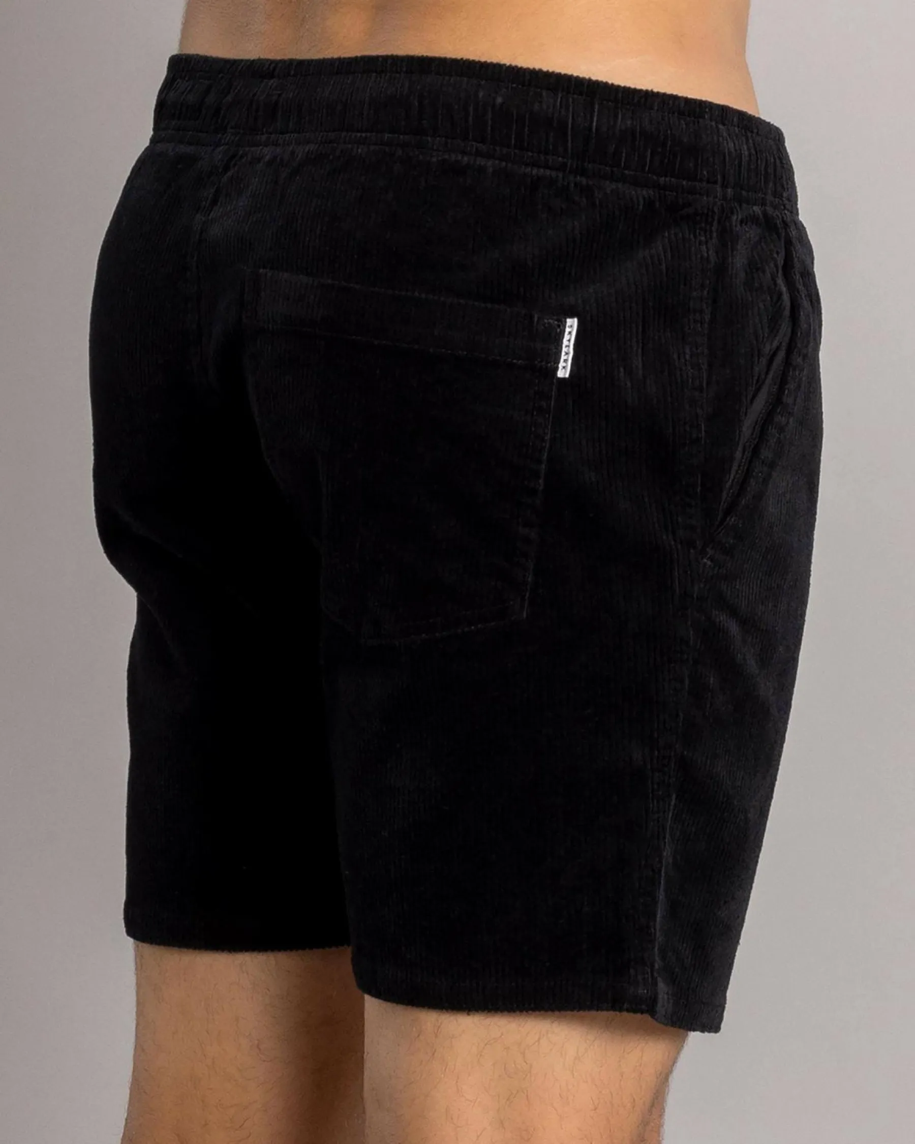Shorts & Bottoms*Skylark Texture Elastic Waist Shorts Black