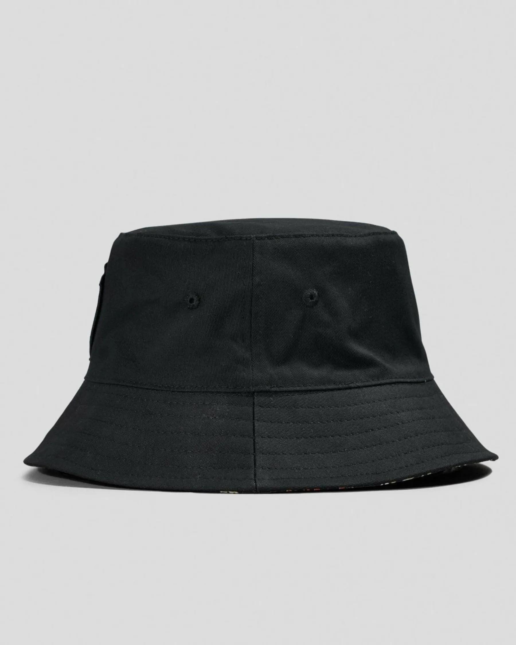 Headwear*The Mad Hueys The Island Captain Reversible Bucket Hat Black