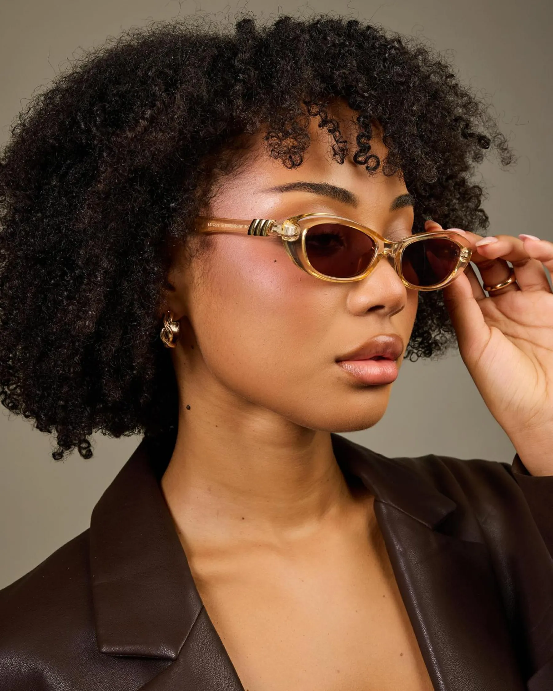 Sunglasses*Le Specs The Whisperer Sunglasses Sand/smoke Br