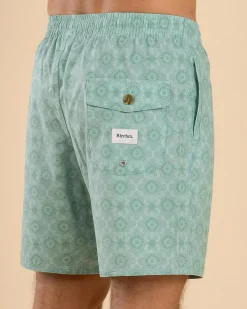 Board Shorts|Shorts & Bottoms*Rhythm Tile Beach Shorts Sea Foam