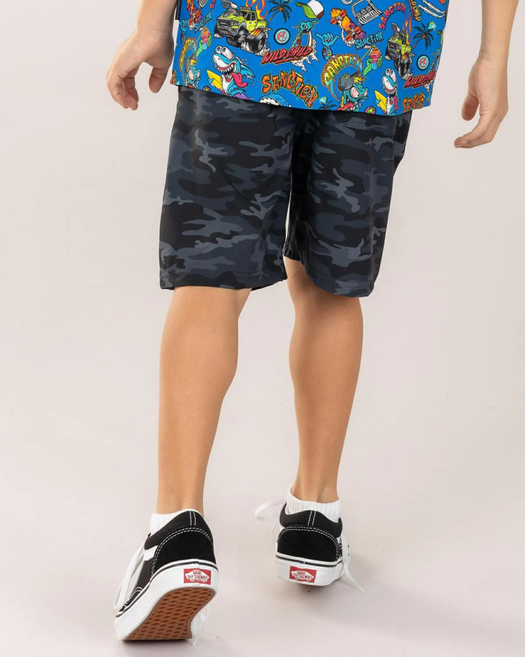 Toddlers|Shorts & Bottoms*Dexter Toddlers' Cloak Elastic Waist Shorts Black Camo