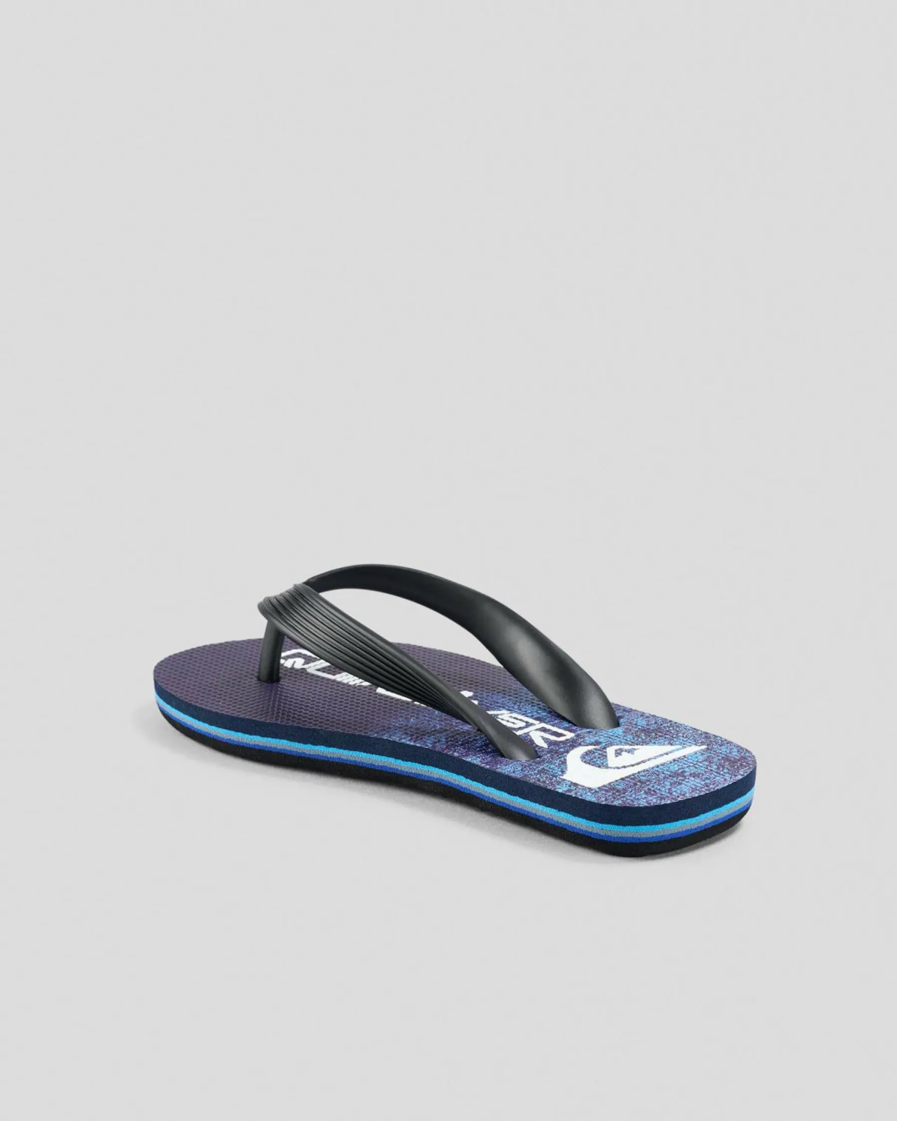 Flip Flops & Sandals*Quiksilver Toddlers' Moncata Art SPKD Thongs Black/blue/grey