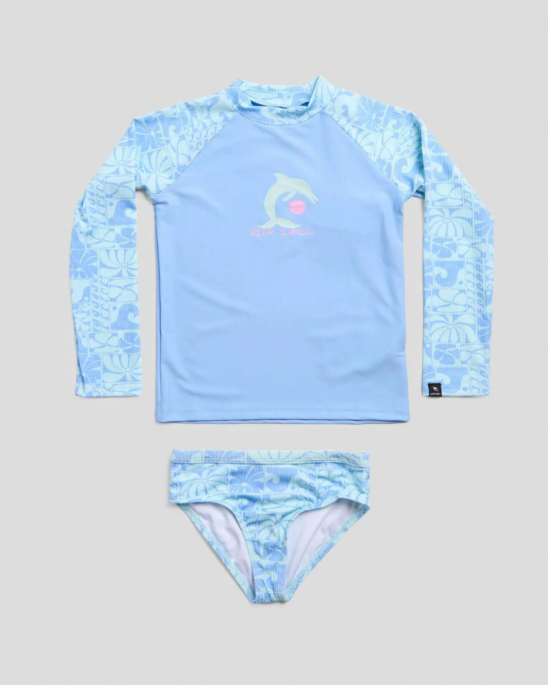 Rash Vests|Toddlers*Rip Curl Toddlers' Oceanic Long Sleeve Rash Vest Set Teal