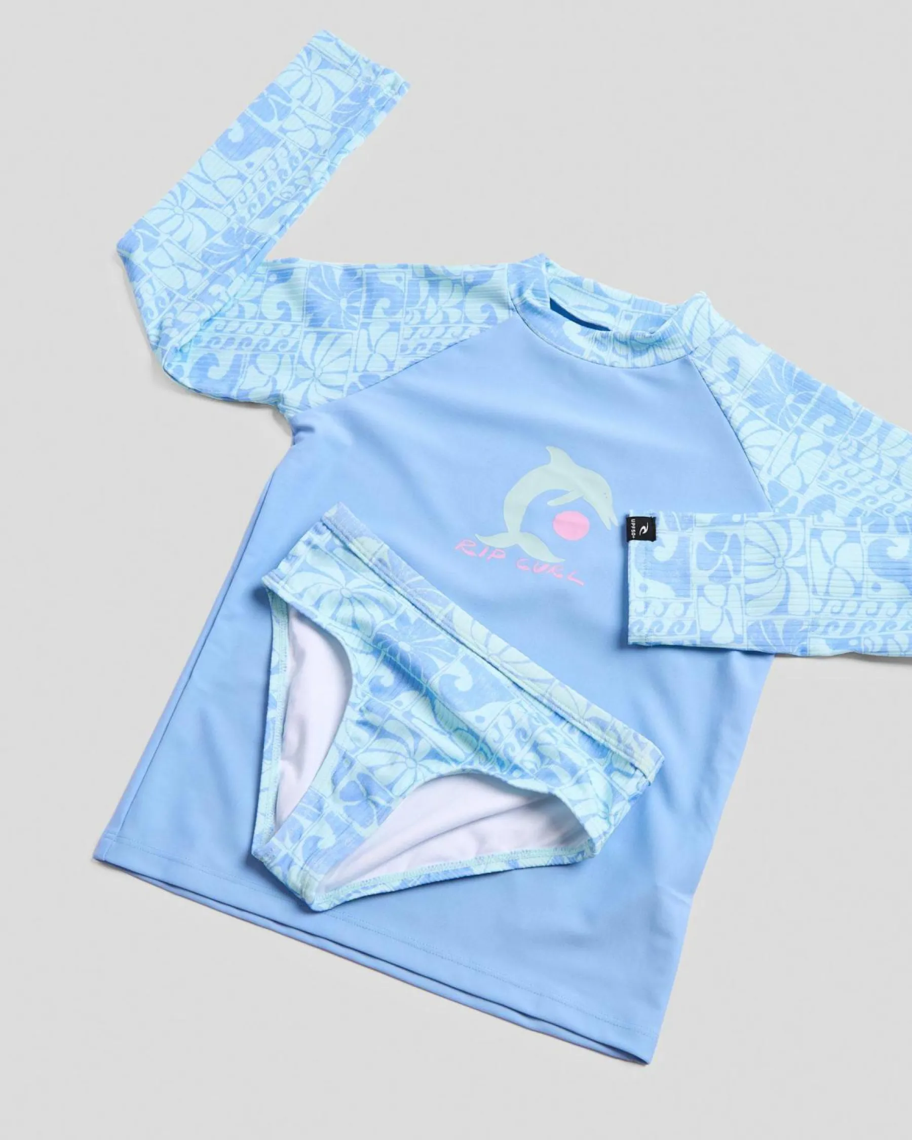 Rash Vests|Toddlers*Rip Curl Toddlers' Oceanic Long Sleeve Rash Vest Set Teal