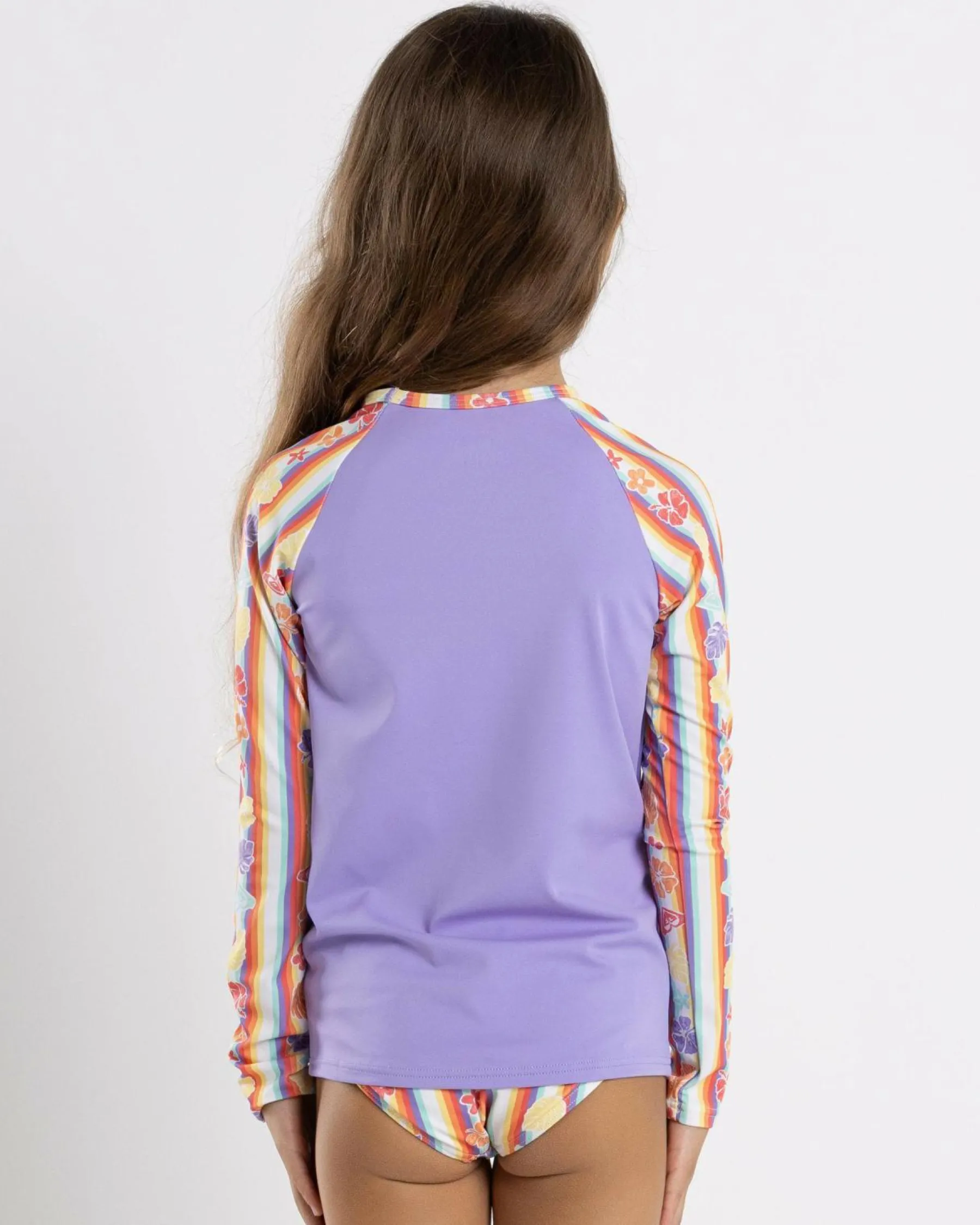 Outlet Toddlers' Rainbow Bay Stripe Long Sleeve Rash Vest Set Kids Rash Vests|Toddlers