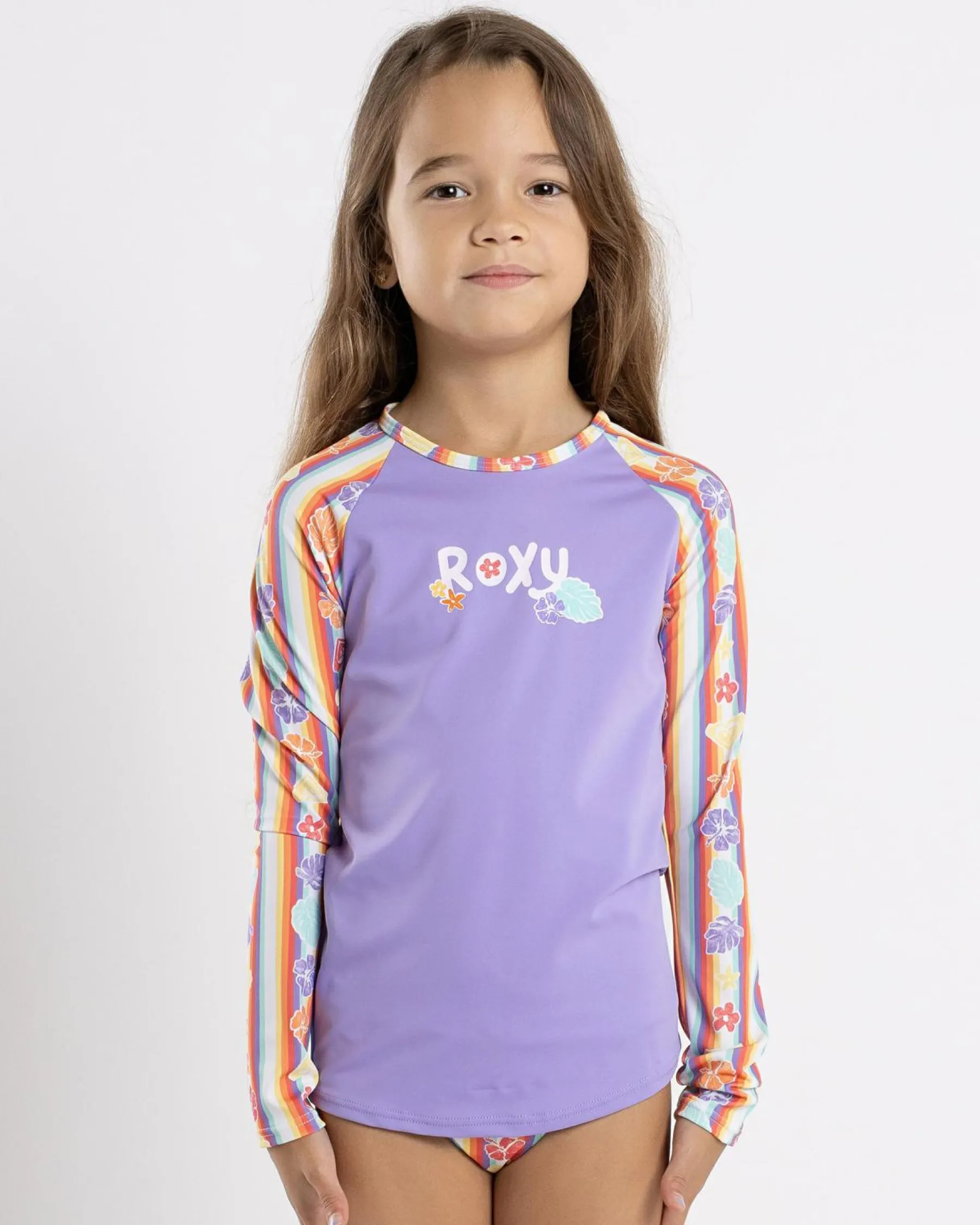 Outlet Toddlers' Rainbow Bay Stripe Long Sleeve Rash Vest Set Kids Rash Vests|Toddlers