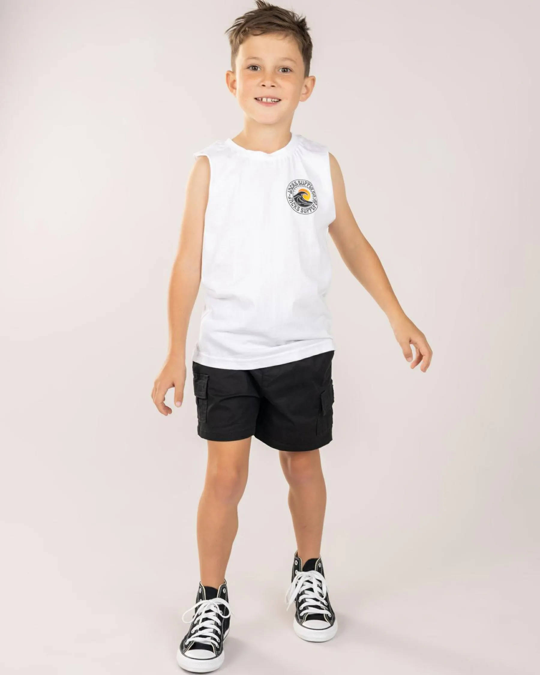 Toddlers|Tops & T-Shirts*Jacks Toddlers' Rising Sun Muscle Tank White