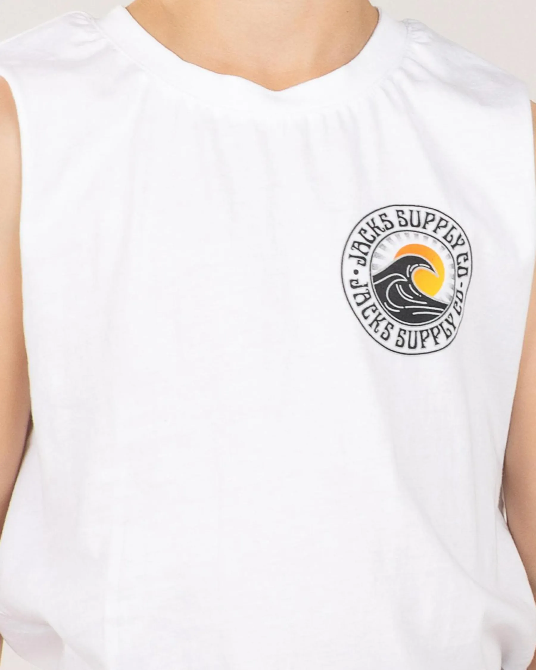 Toddlers|Tops & T-Shirts*Jacks Toddlers' Rising Sun Muscle Tank White