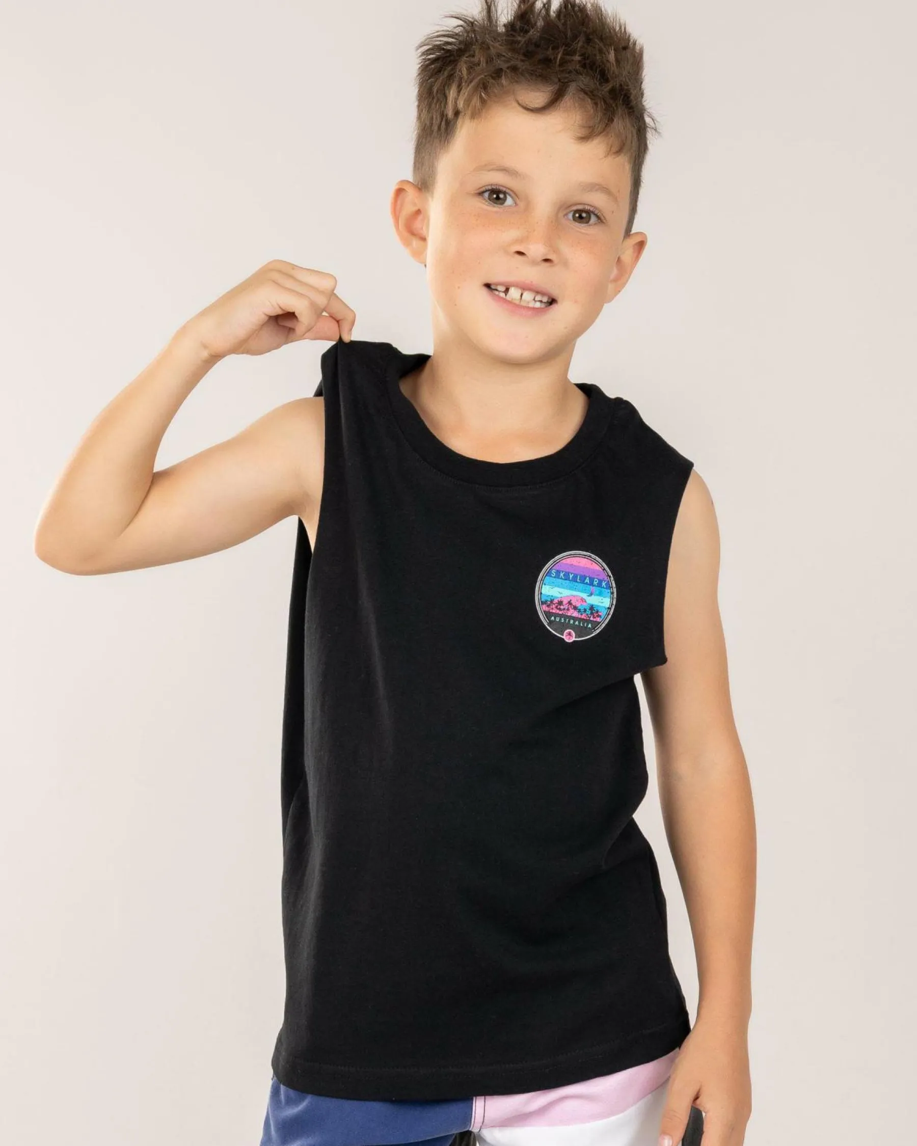 Toddlers|Tops & T-Shirts*Skylark Toddlers' Stream Muscle Tank Black