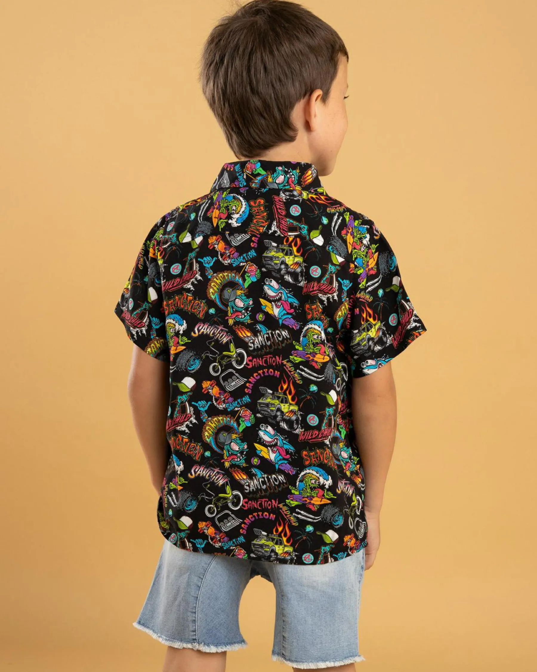 Toddlers|Tops & T-Shirts*Sanction Toddlers' Villain Short Sleeve Shirt Black
