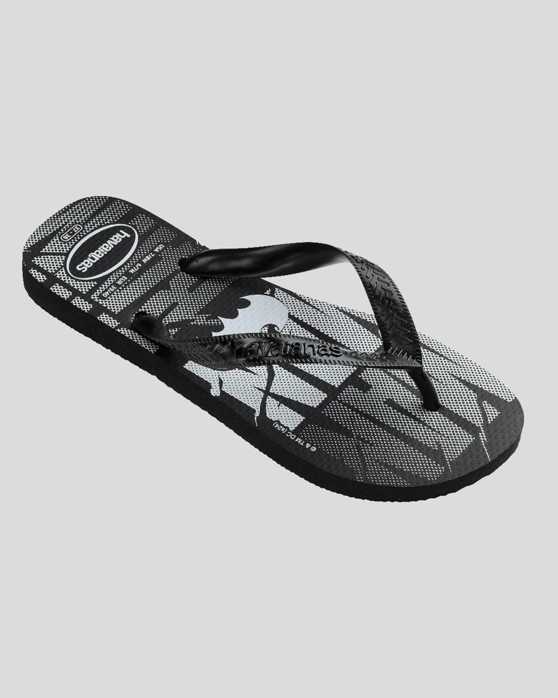 Flip Flops & Sandals*Havaianas Top DC Logomania Batman Thongs Black