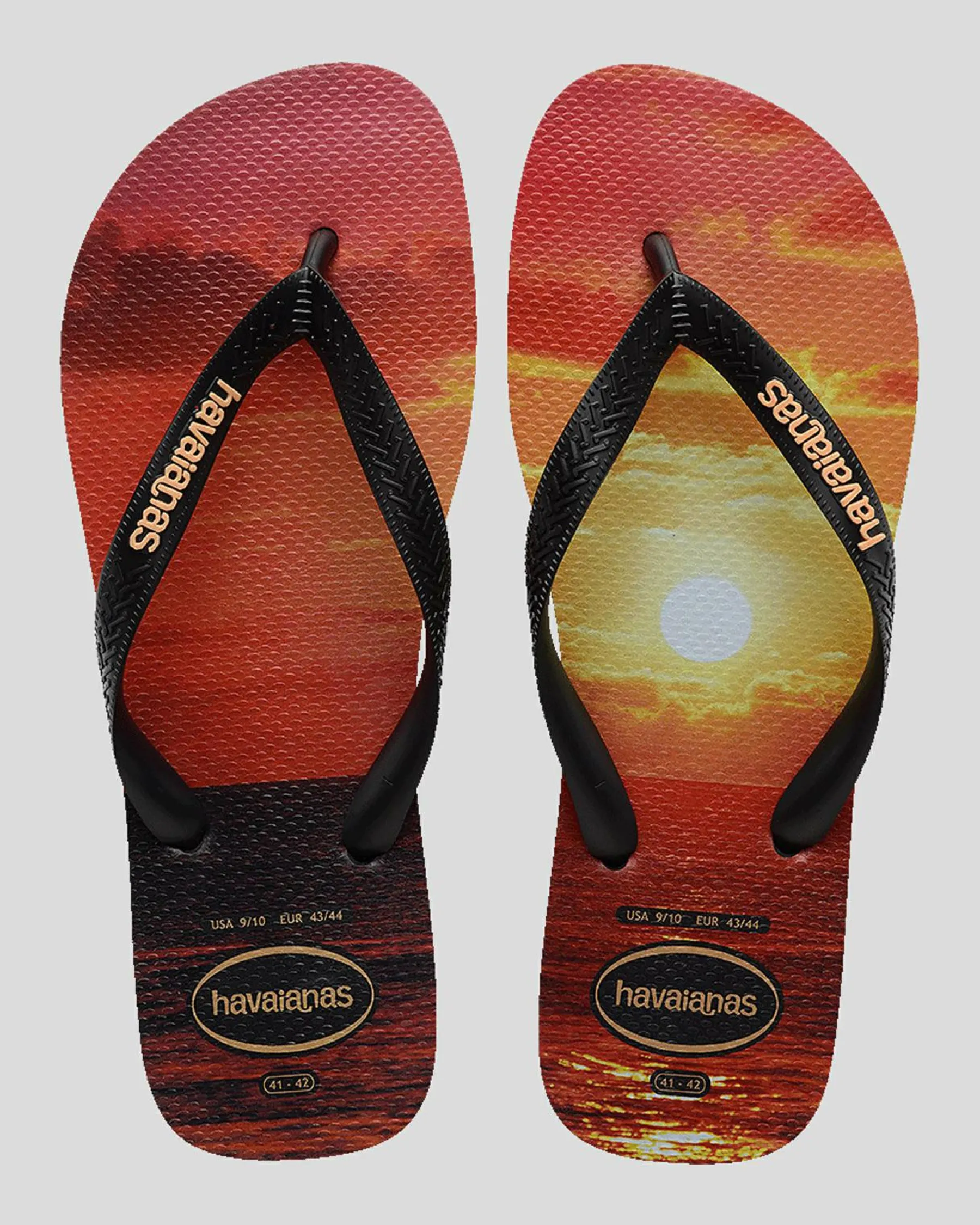 Flip Flops & Sandals*Havaianas Top Hype Thongs Black/black/peach
