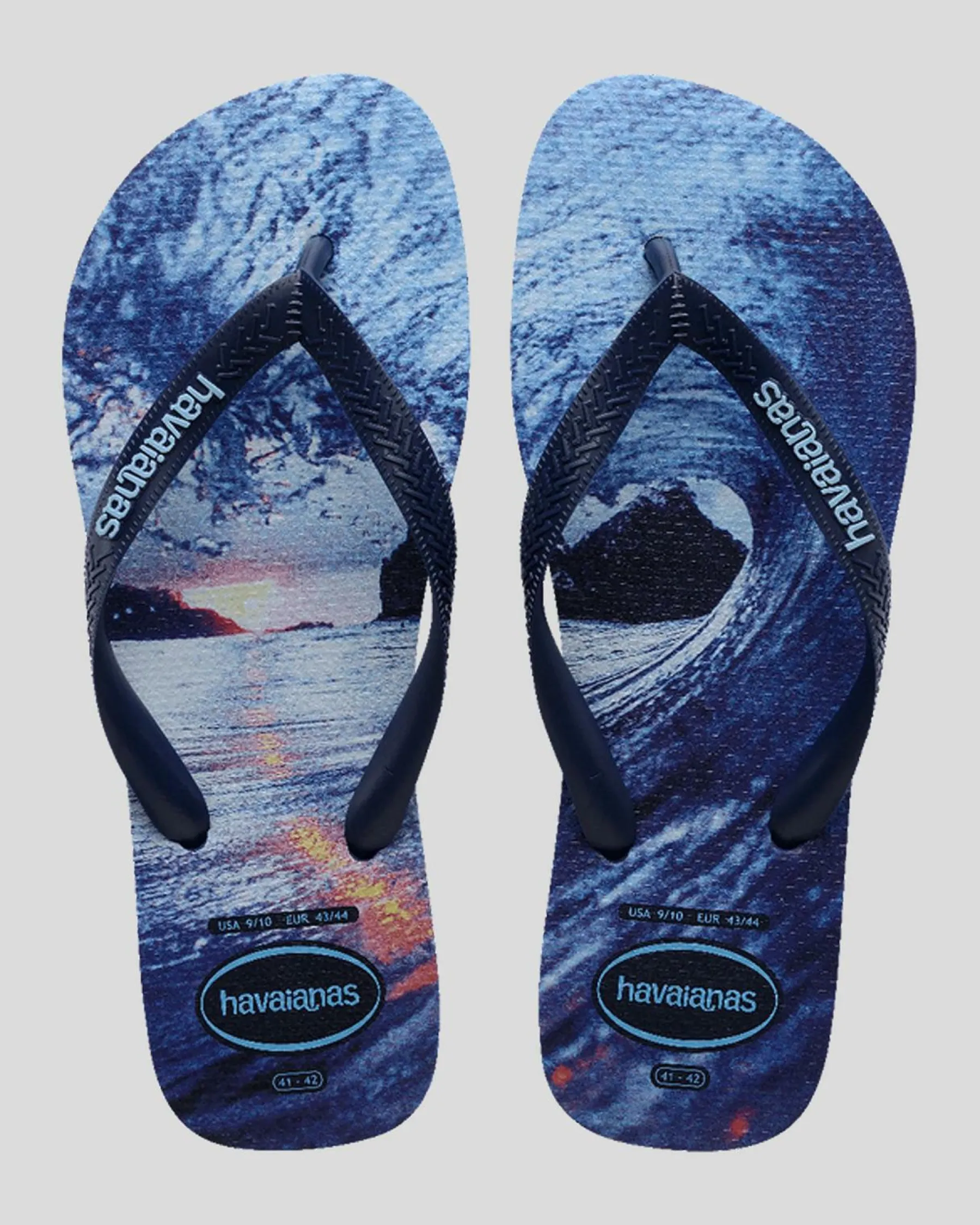 Flip Flops & Sandals*Havaianas Top Hype Thongs Navy/navy/lavander Blue
