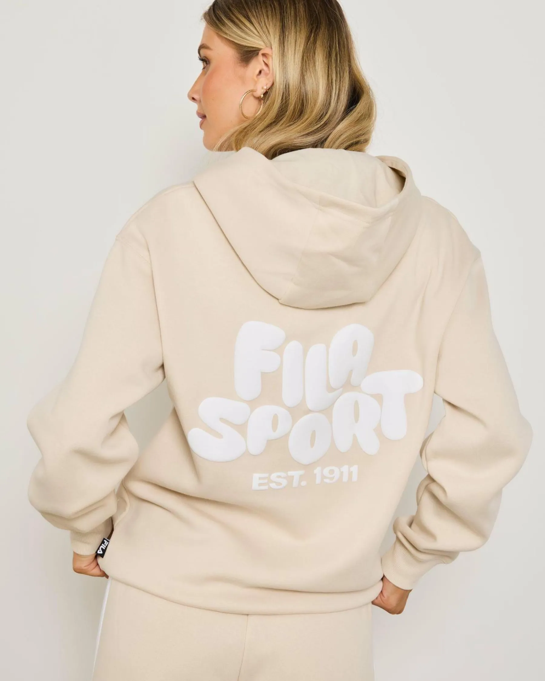 Jumpers & Hoodies*Fila Tori Hoodie Birch/white