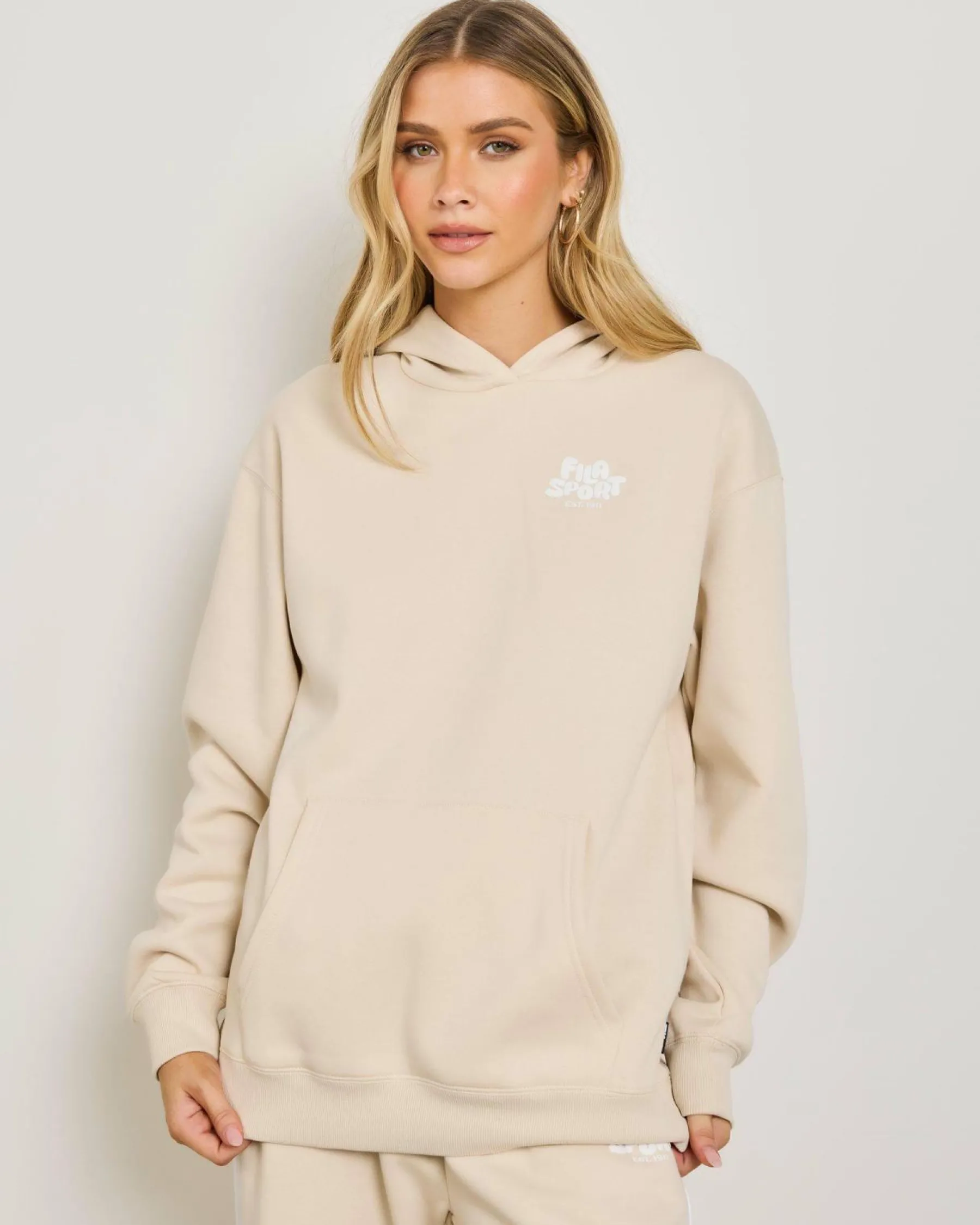 Jumpers & Hoodies*Fila Tori Hoodie Birch/white