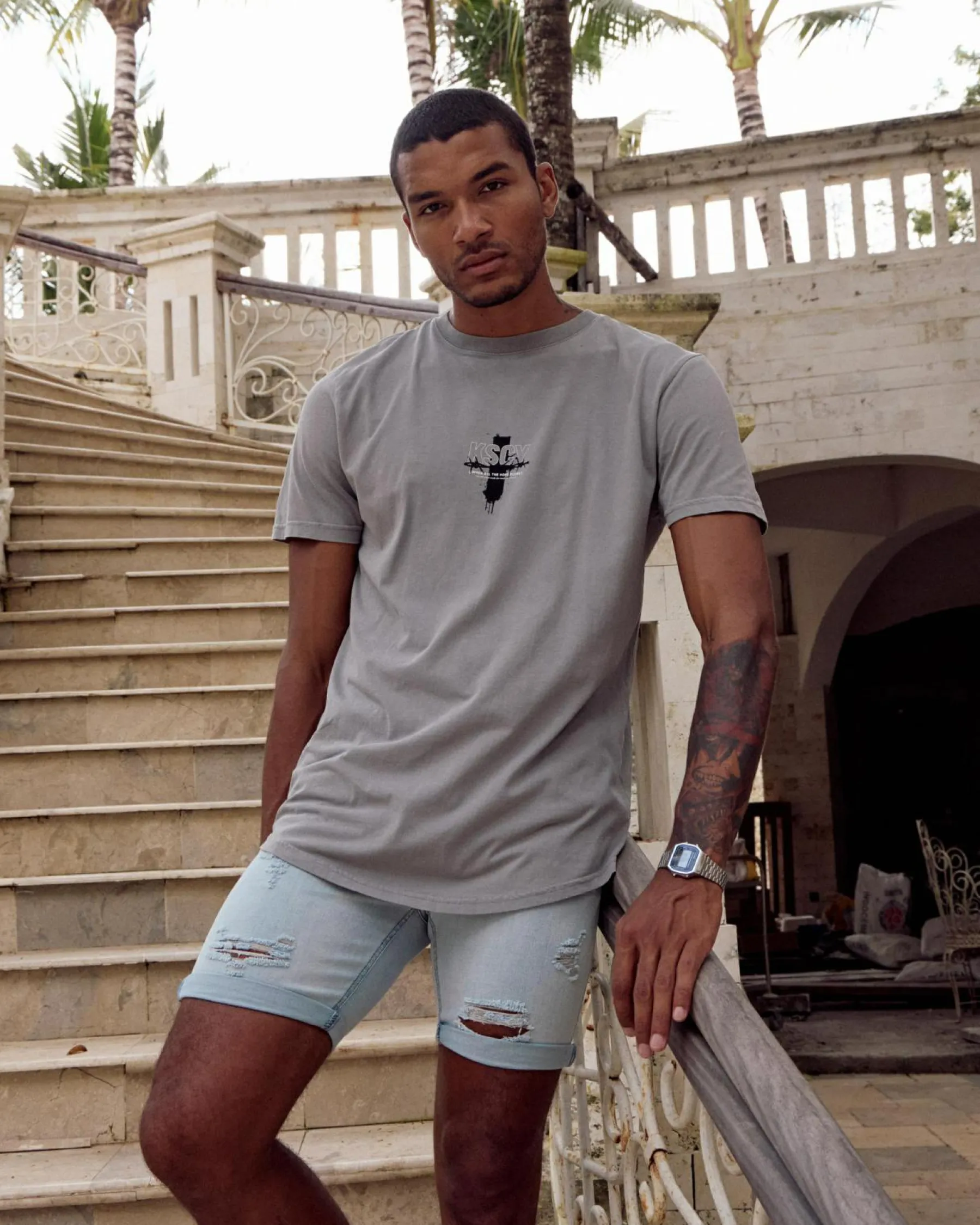 Denim|Shorts & Bottoms*Lucid Trapper Denim Walk Shorts Lt Blue