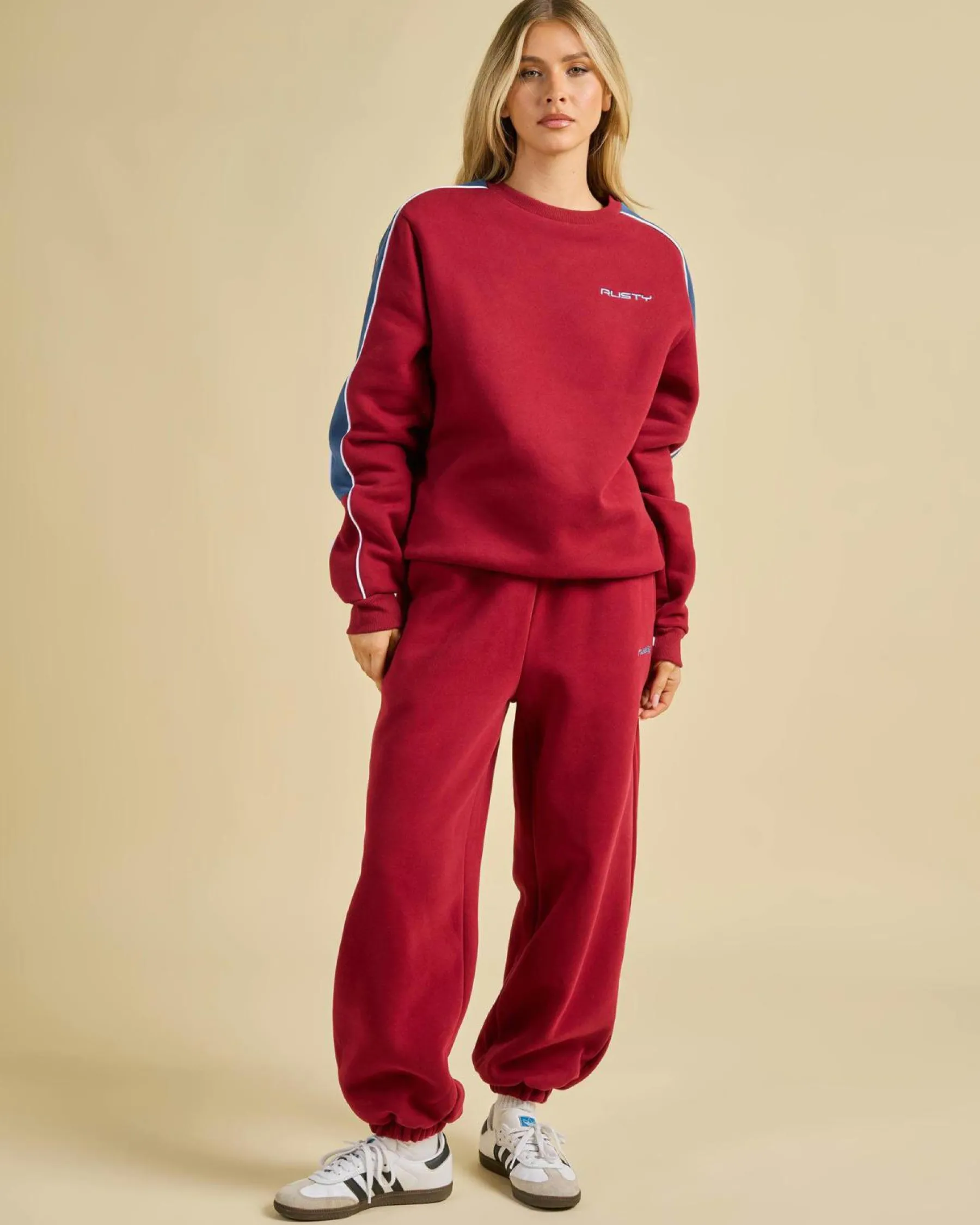 Jumpers & Hoodies*Rusty Two Timer Crewneck Sweatshirt Rhubarb