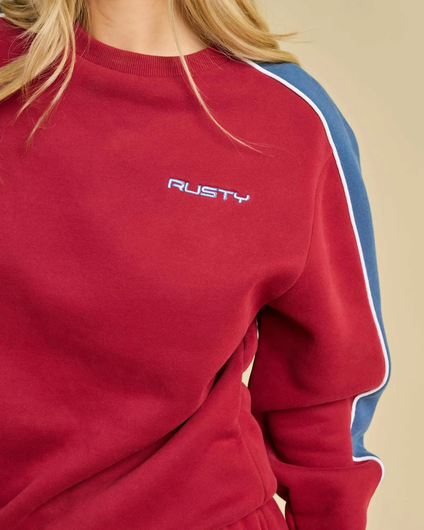Jumpers & Hoodies*Rusty Two Timer Crewneck Sweatshirt Rhubarb