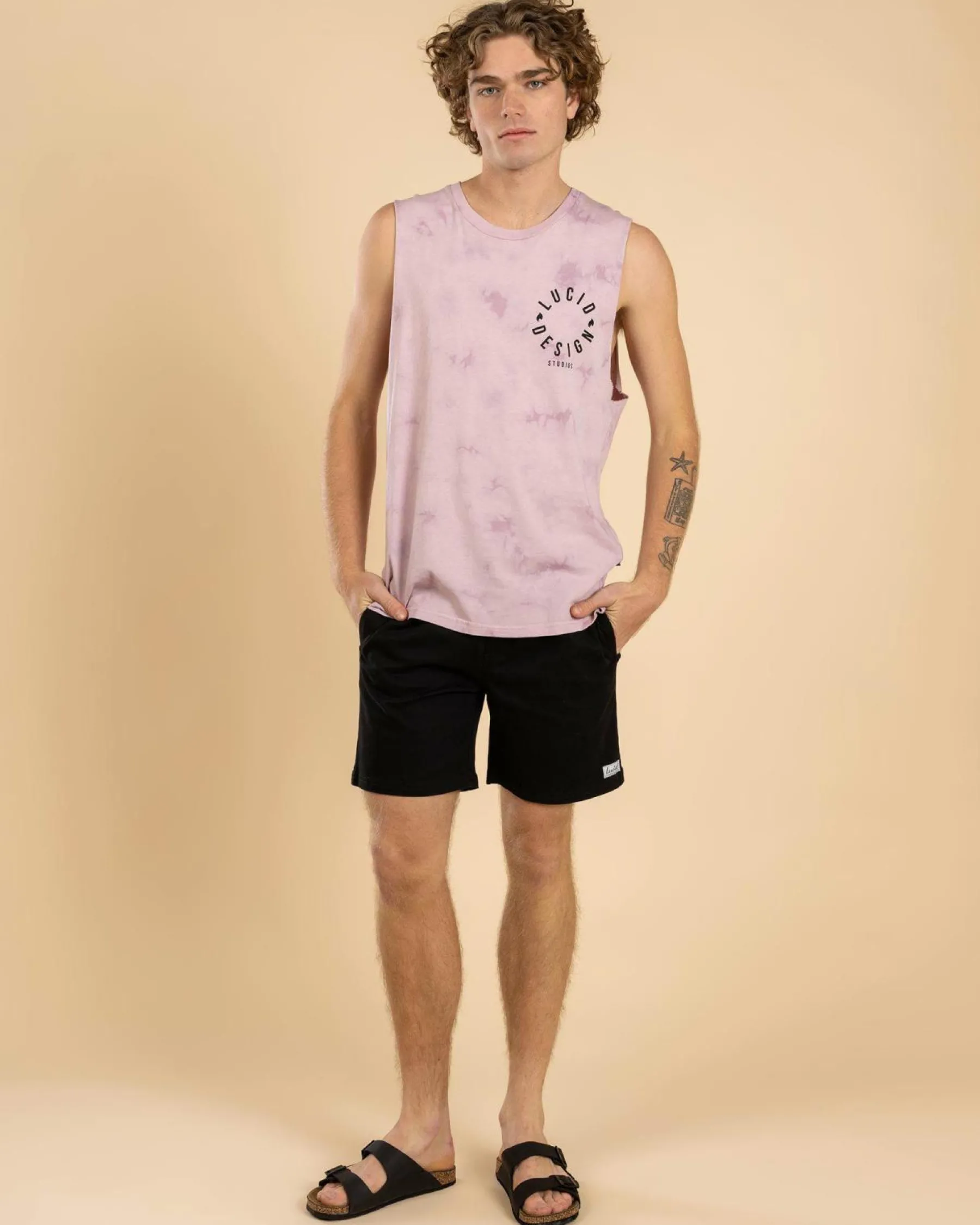 Shorts & Bottoms*Lucid Urbane Elastic Waist Shorts Black