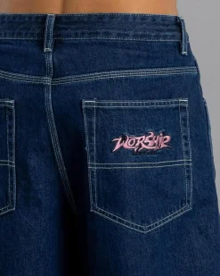 Denim|Shorts & Bottoms*Worship Supplies Vanity Big Dawg Jean Shorts Bpm Blue