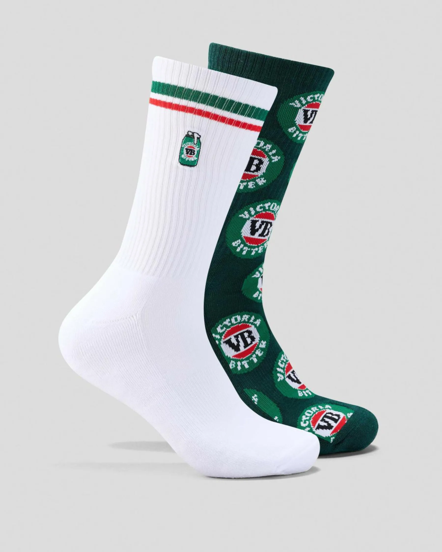 Socks*FOOT-IES VB Tinie Sneaker Sock White/forest