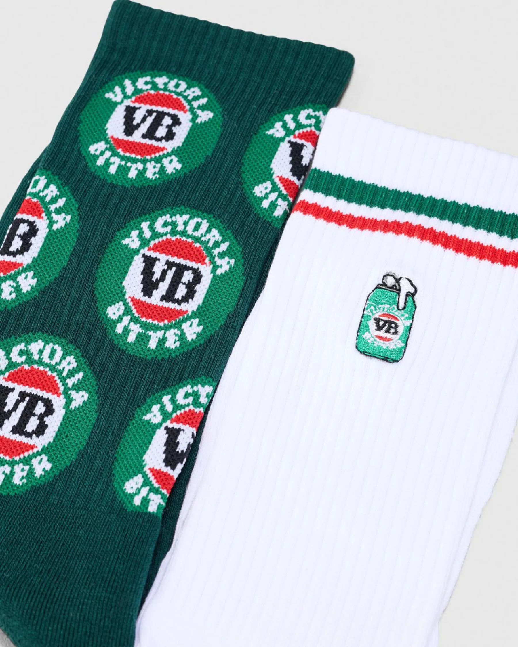 Socks*FOOT-IES VB Tinie Sneaker Sock White/forest